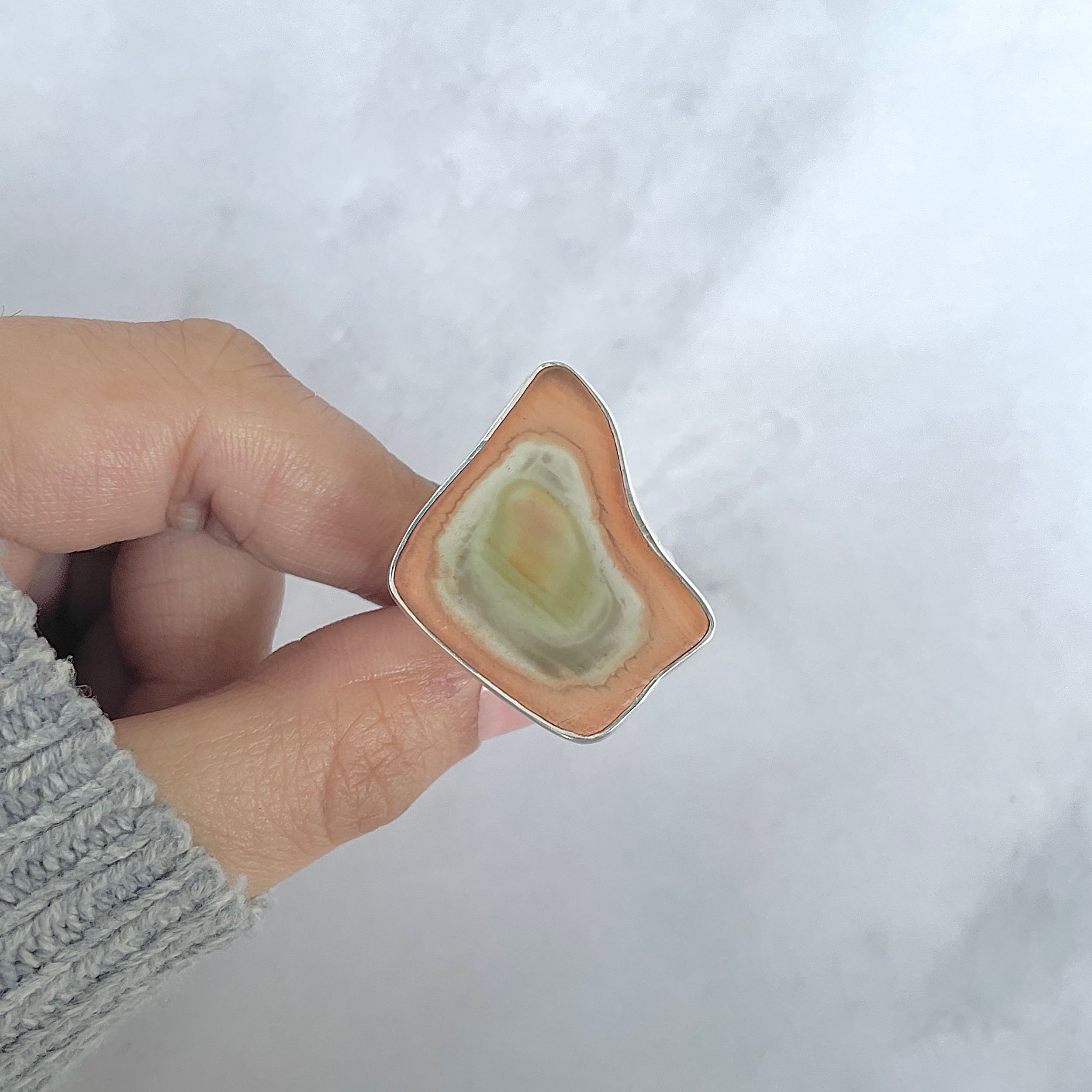 Imperial Jasper Adjustable Ring-(IPJ-R-38.)