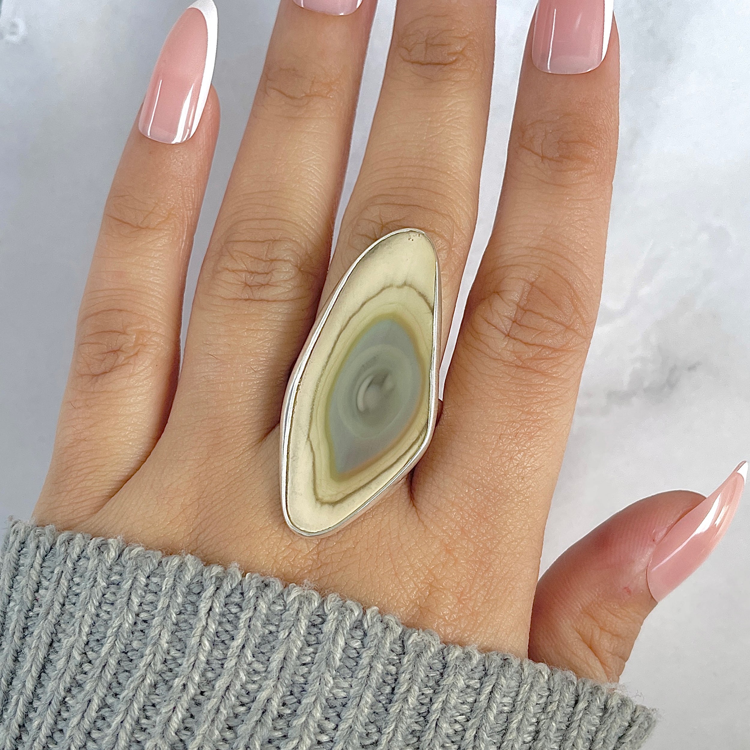 Imperial Jasper Adjustable Ring-(IPJ-R-6.)