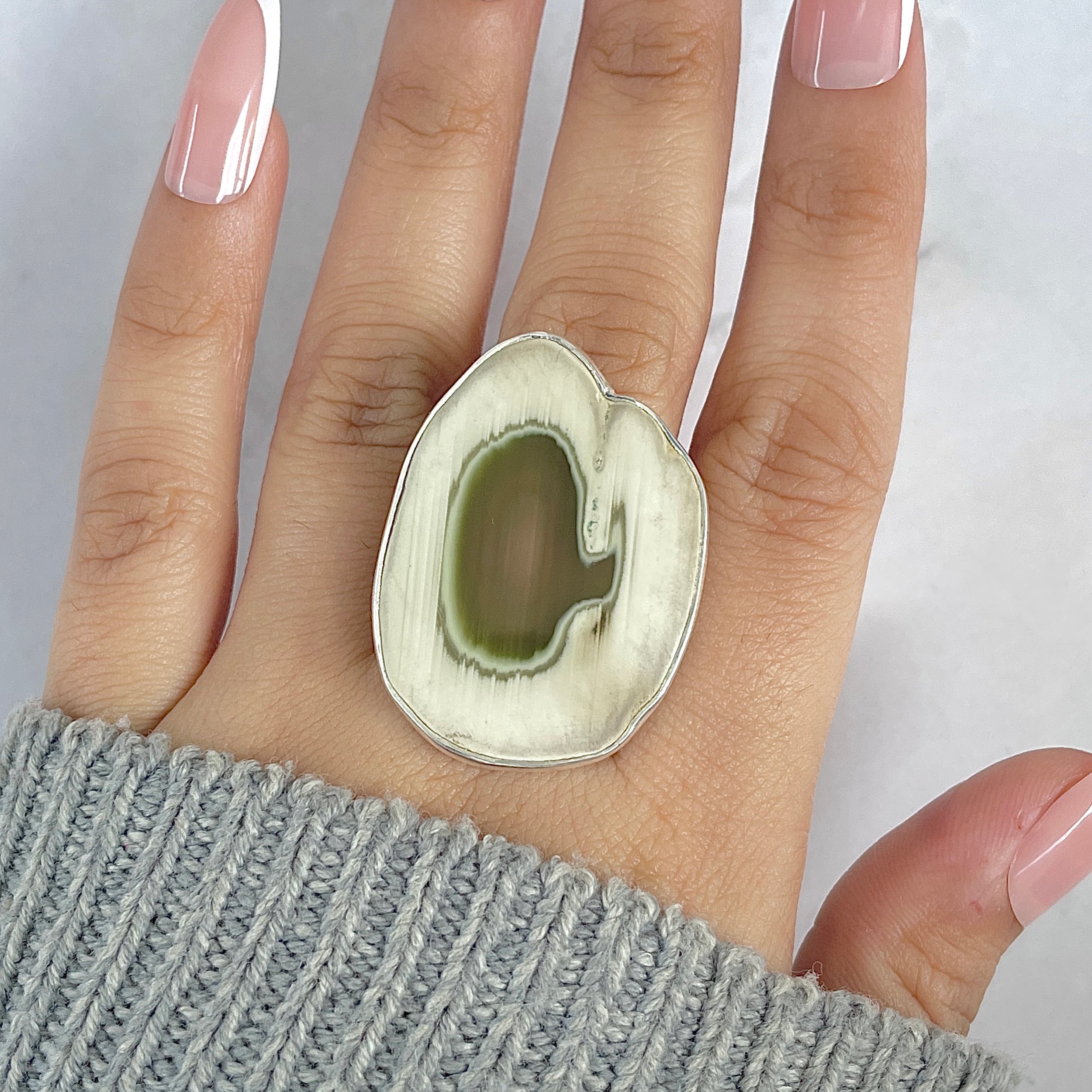 Imperial Jasper Adjustable Ring-(IPJ-R-7.)