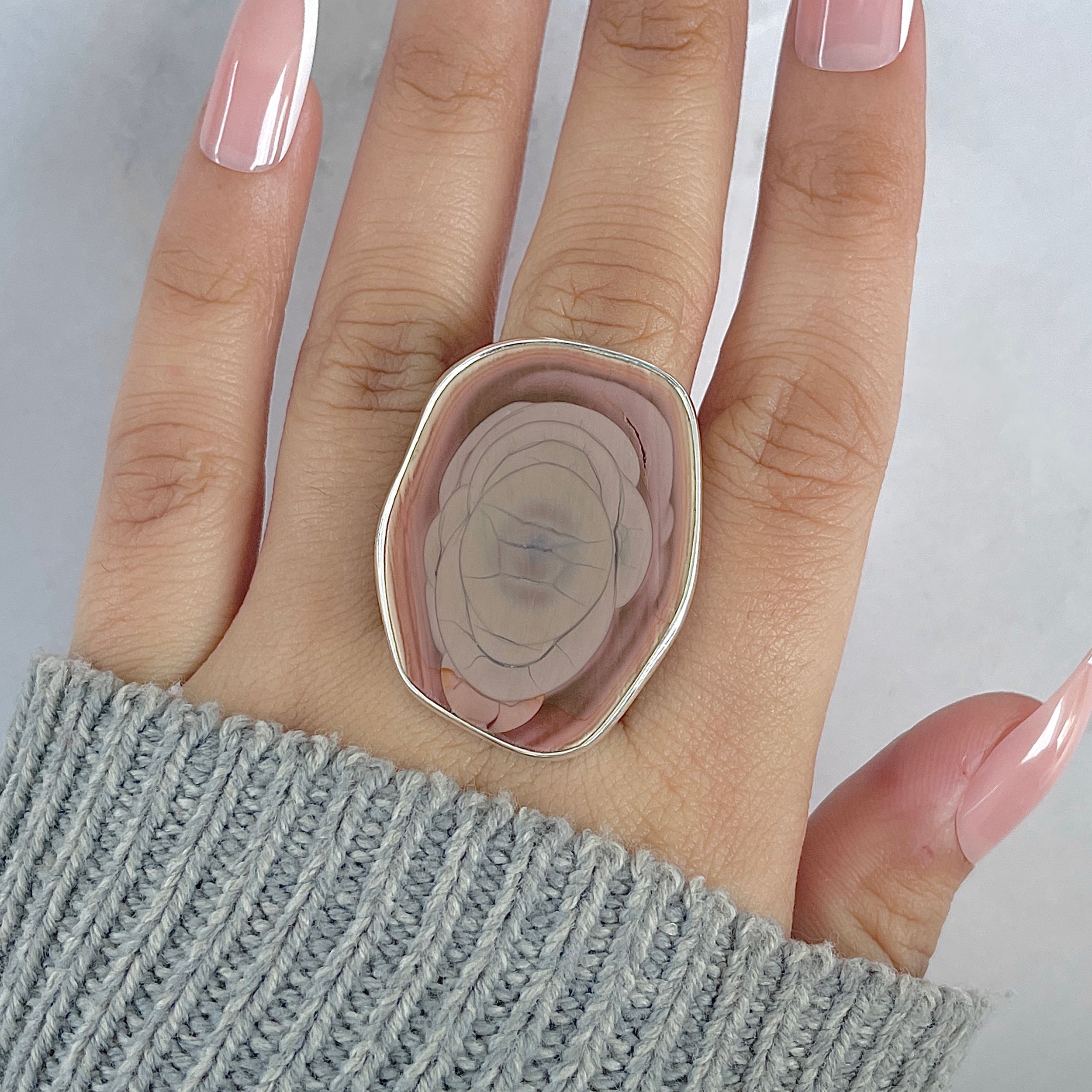 Imperial Jasper Adjustable Ring-(IPJ-R-8.)