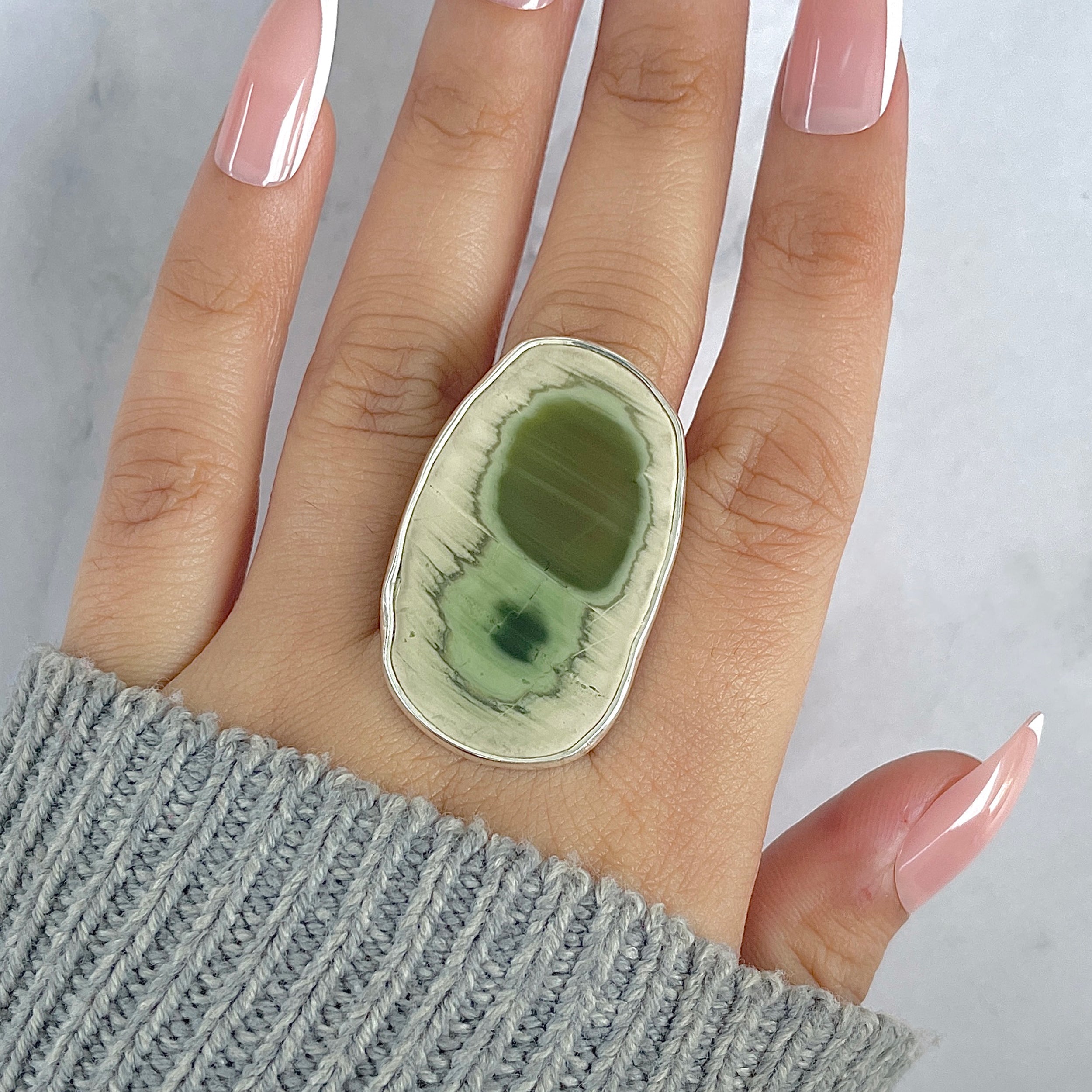 Imperial Jasper Adjustable Ring-(IPJ-R-9.)