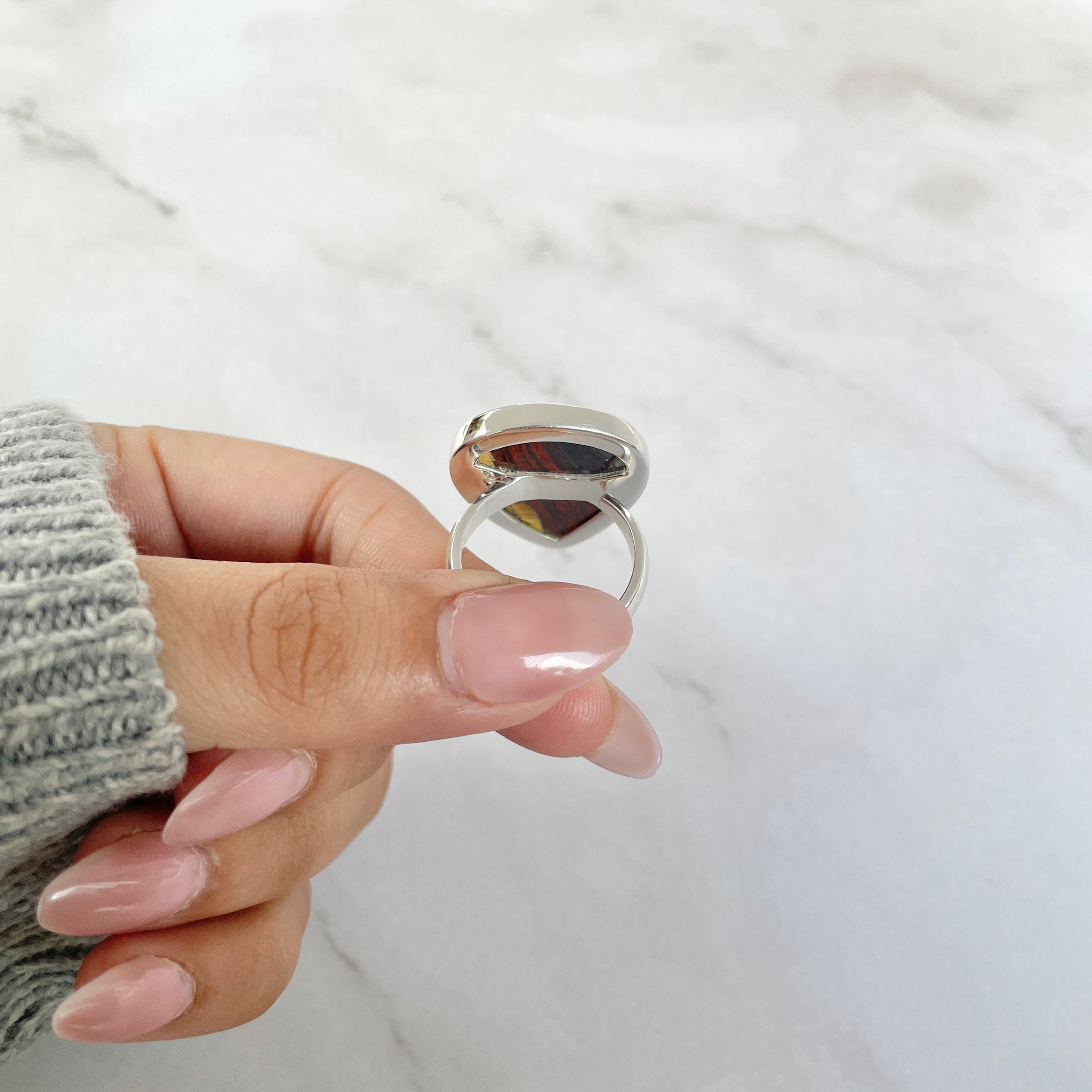 Iron Tiger Eye Ring-(ITE-R-12.)