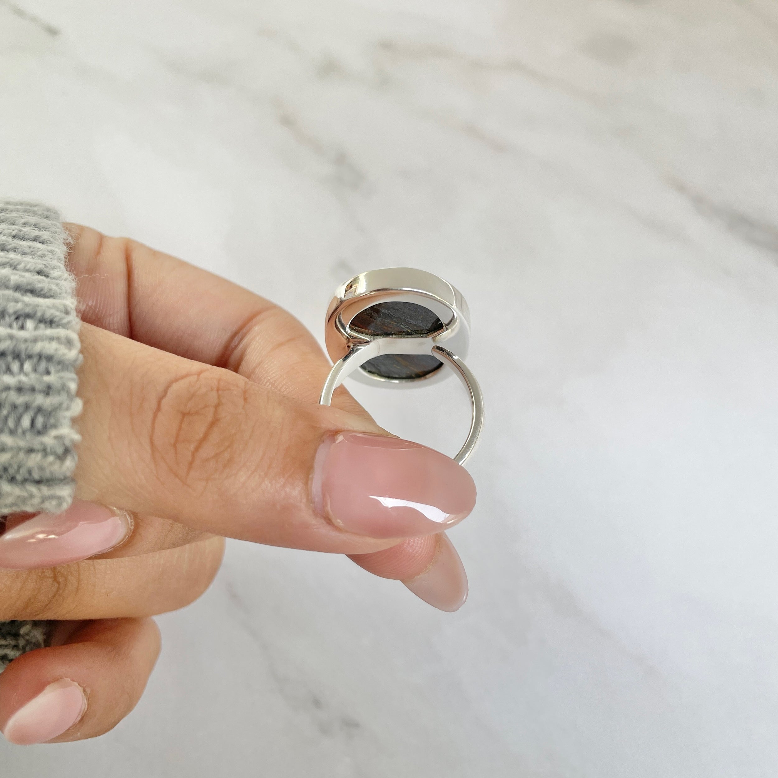 Iron Tiger Eye Ring-(ITE-R-13.)