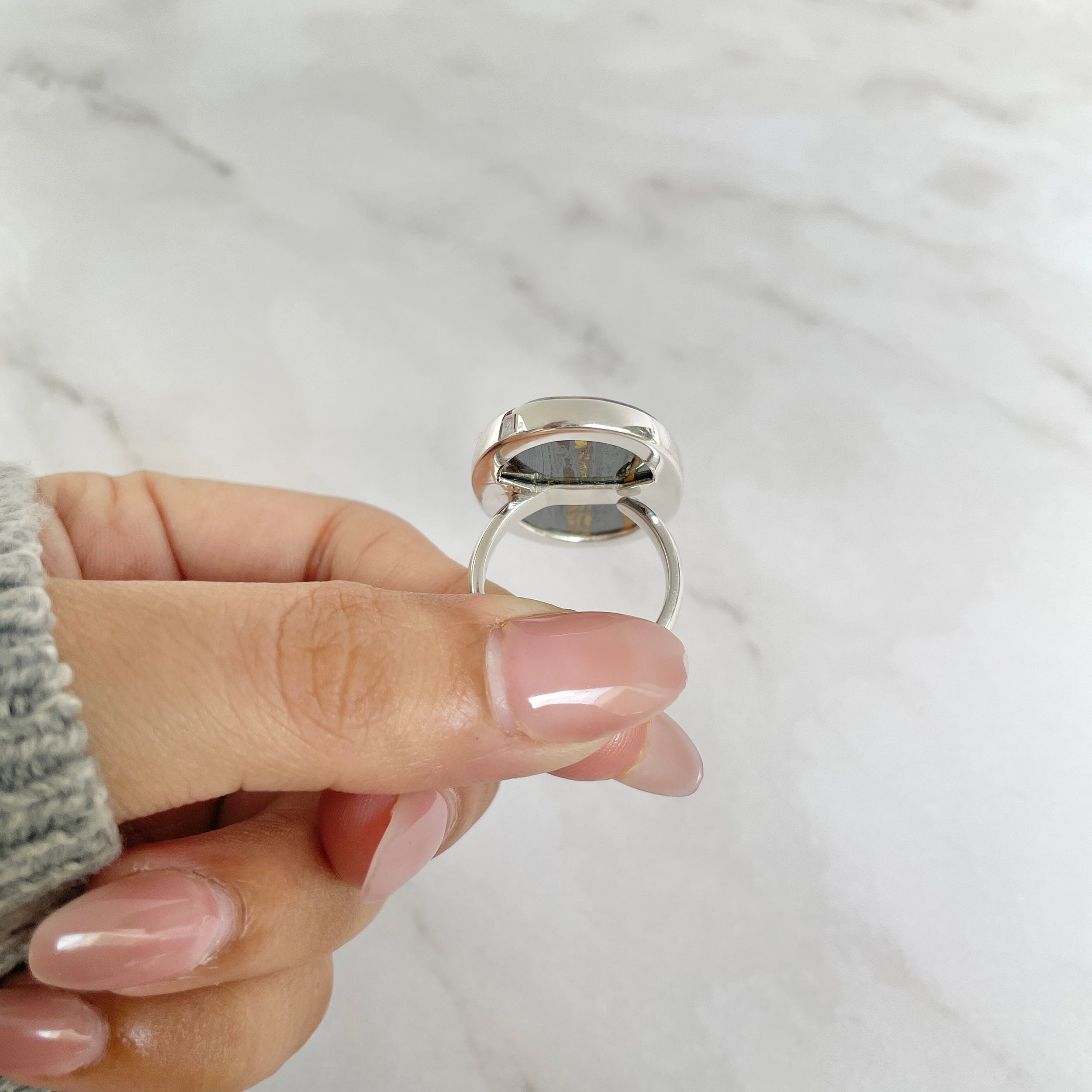 Iron Tiger Eye Ring-(ITE-R-15.)