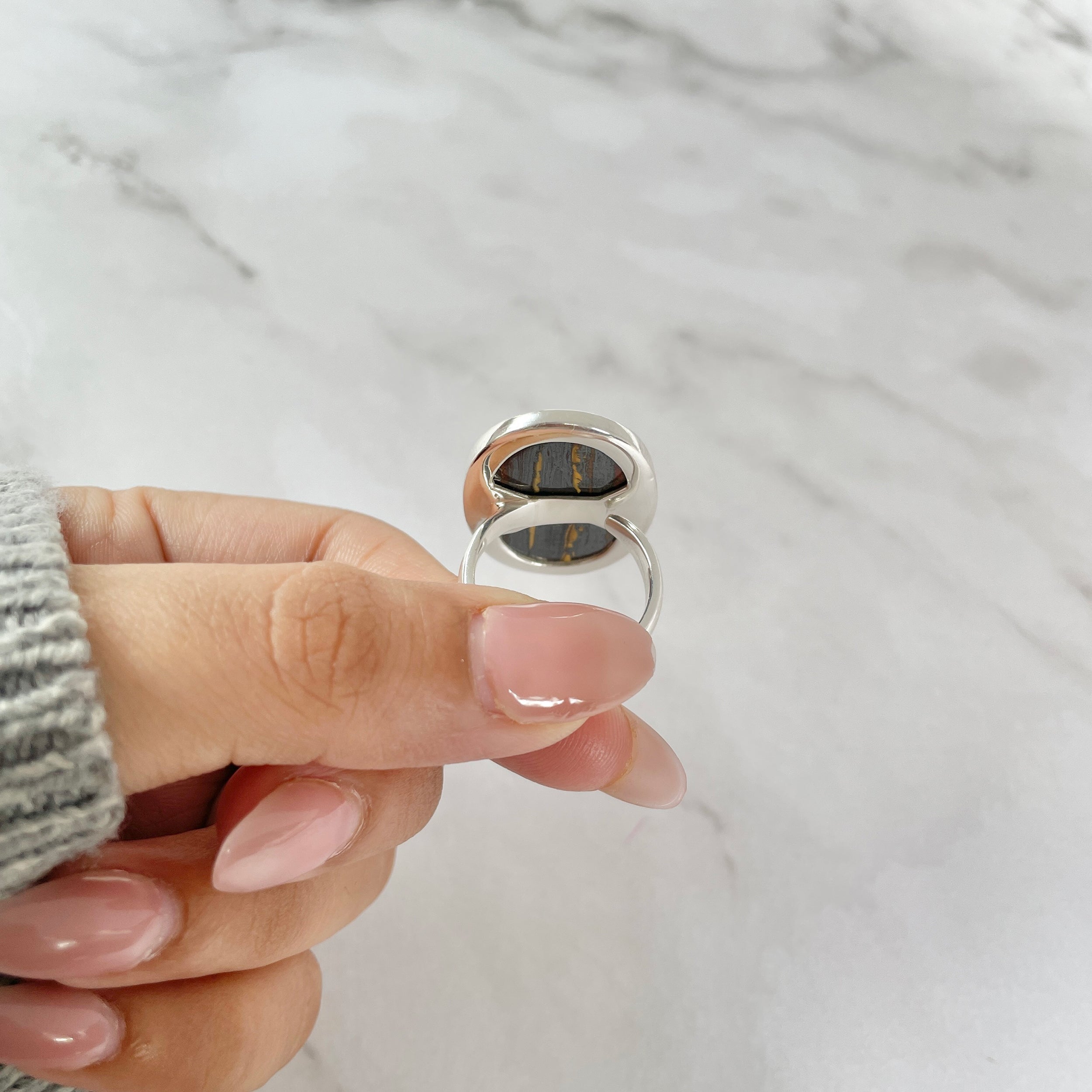 Iron Tiger Eye Ring-(ITE-R-17.)