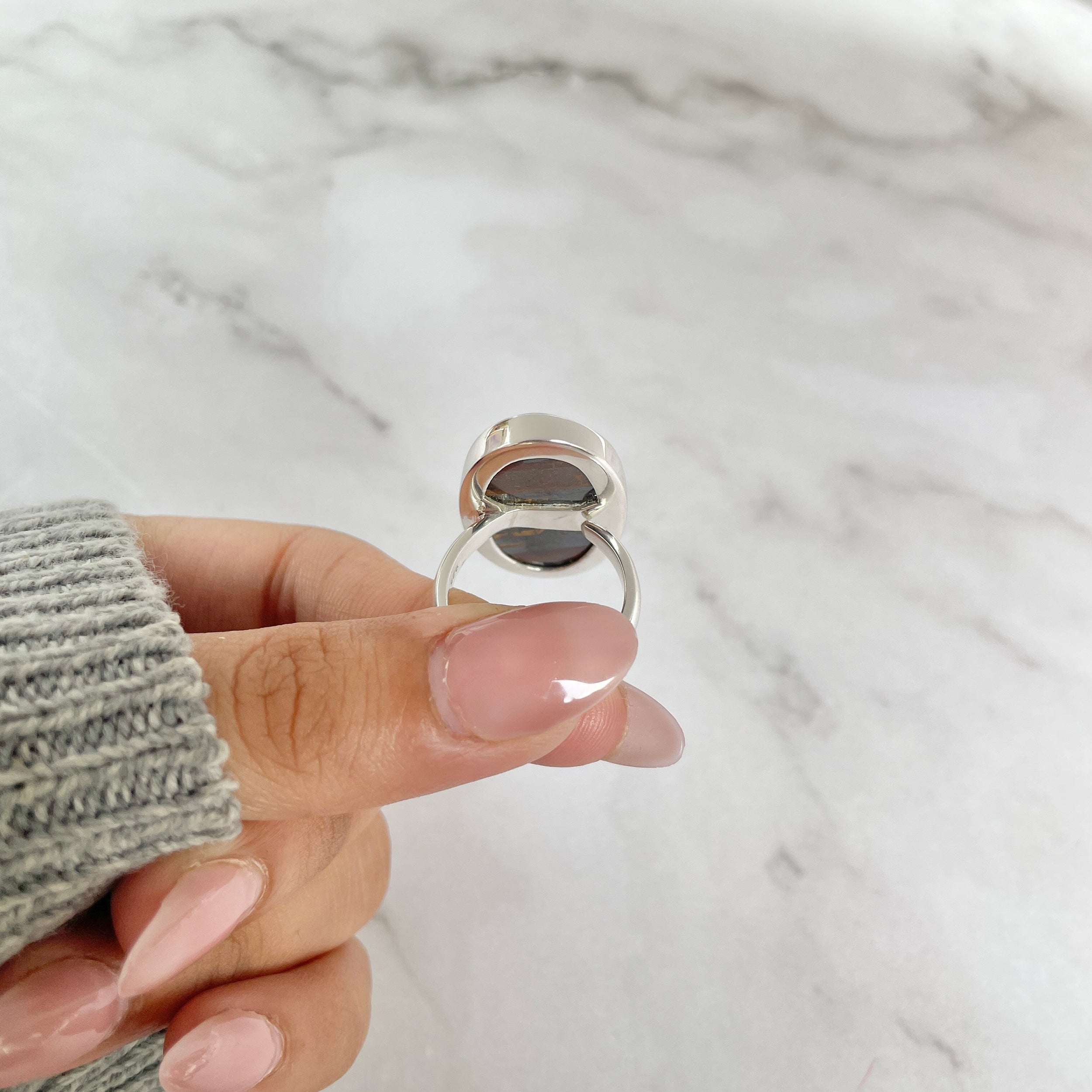 Iron Tiger Eye Ring-(ITE-R-20.)