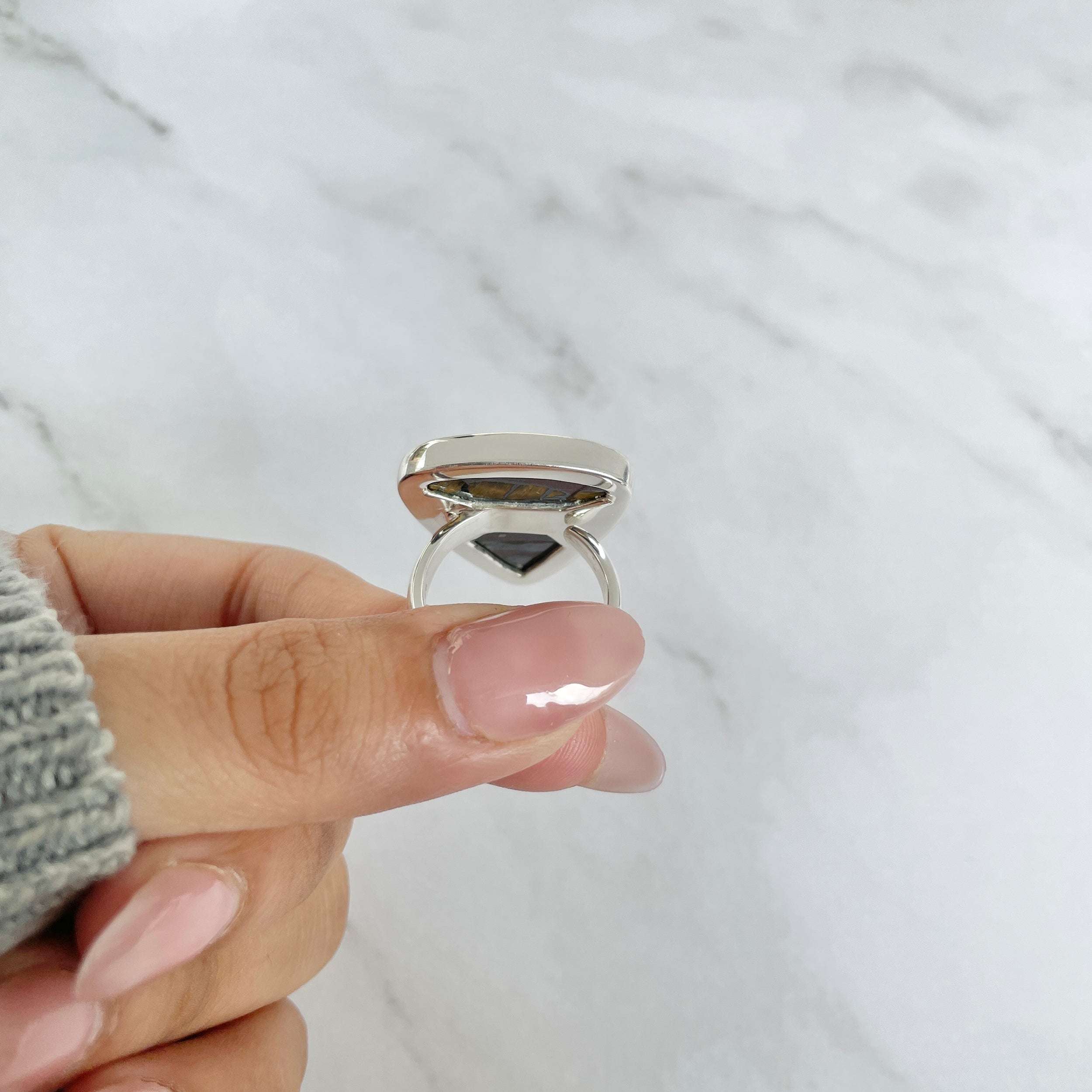 Iron Tiger Eye Ring-(ITE-R-22.)