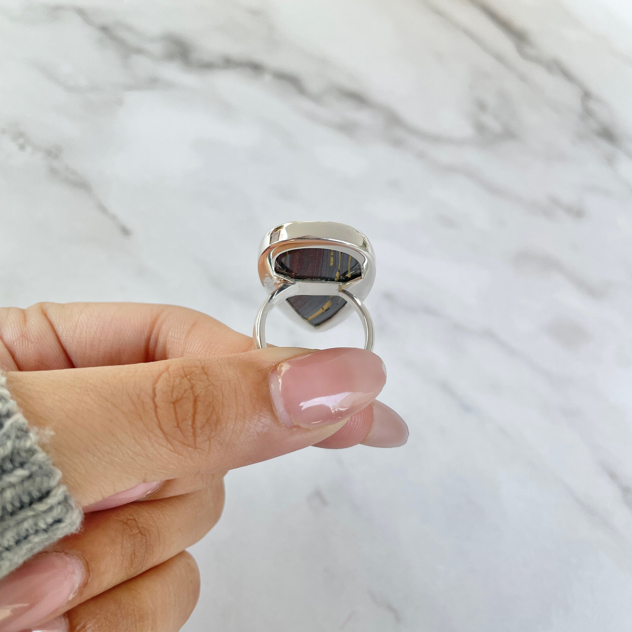 Iron Tiger Eye Ring-(ITE-R-23.)