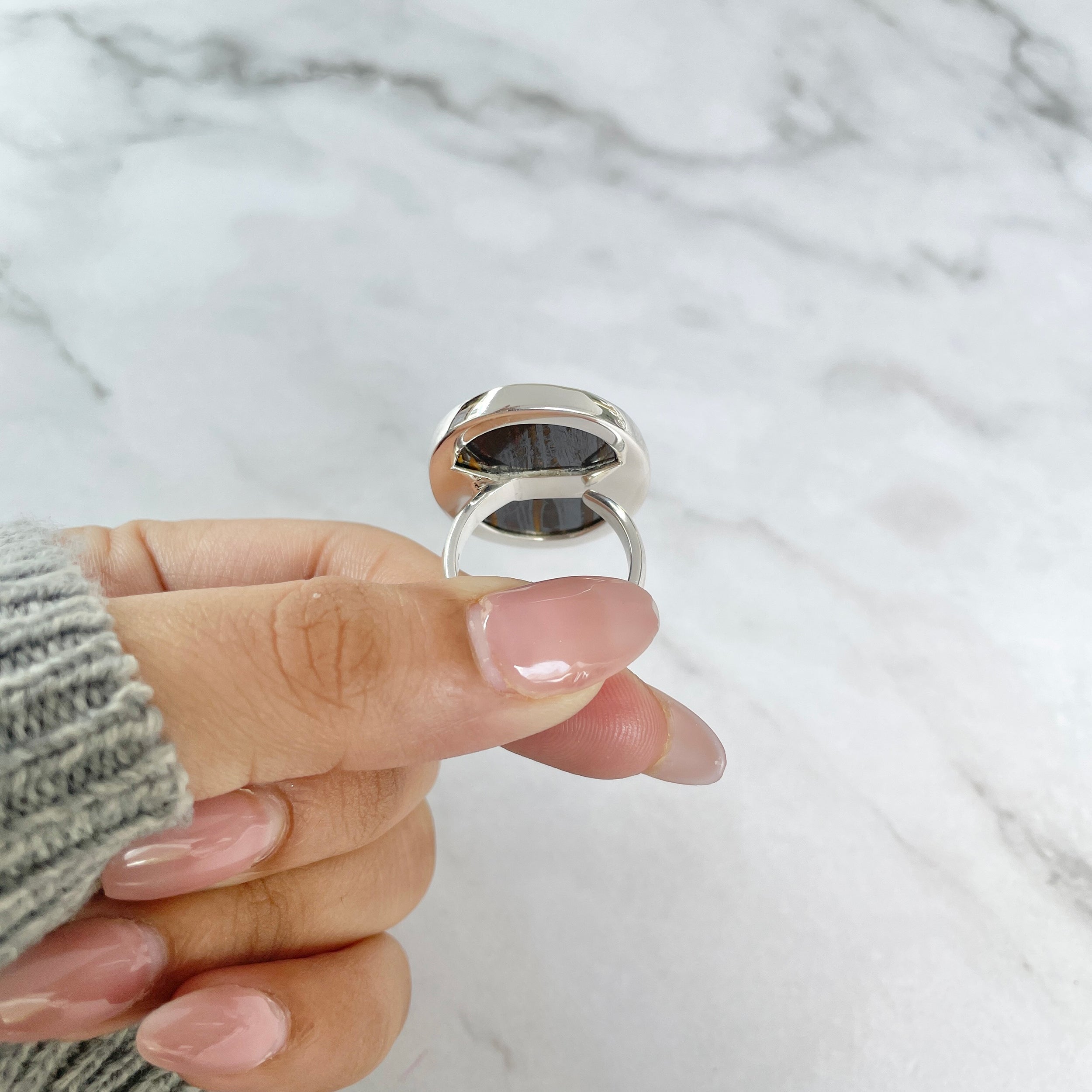 Iron Tiger Eye Ring-(ITE-R-27.)