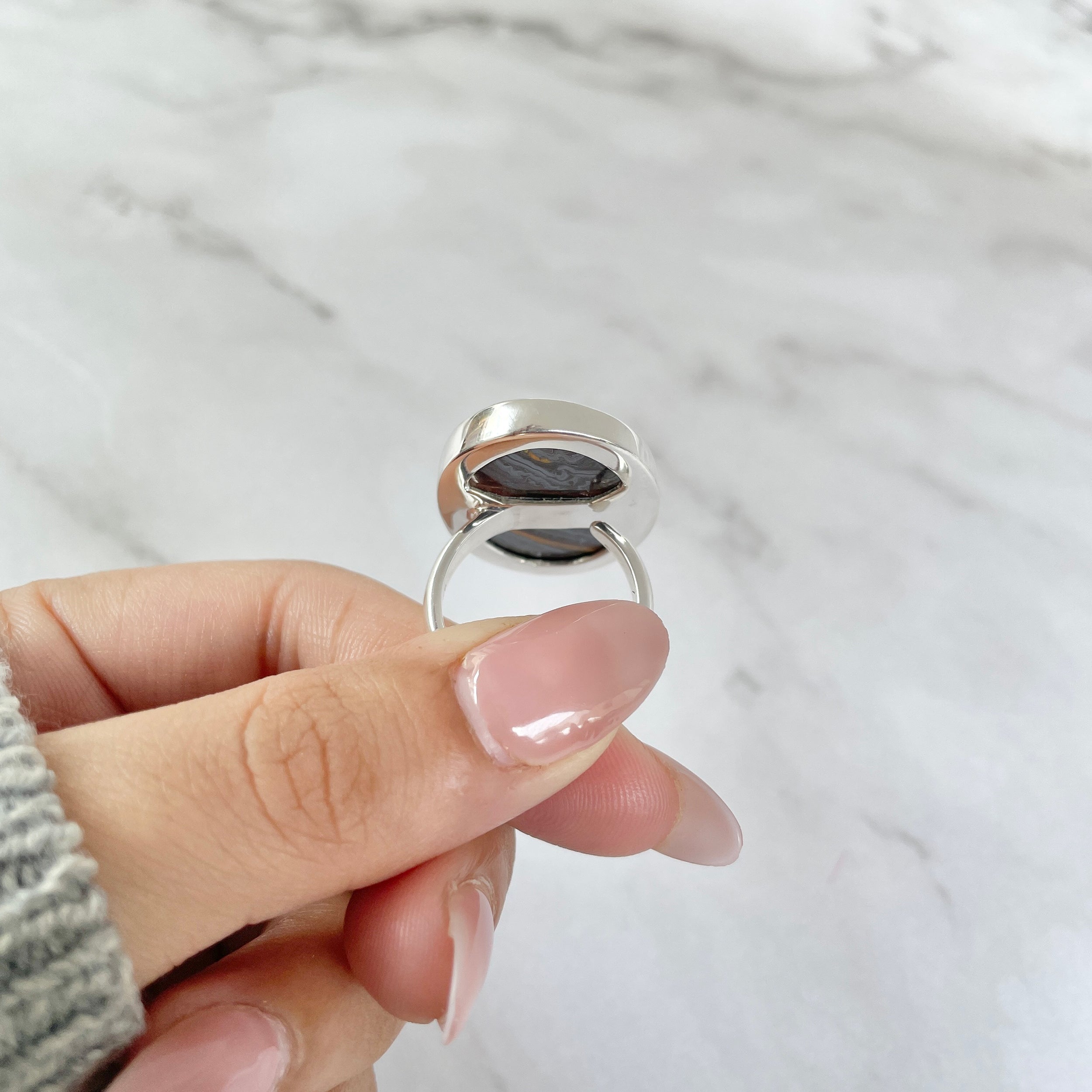 Iron Tiger Eye Ring-(ITE-R-3.)