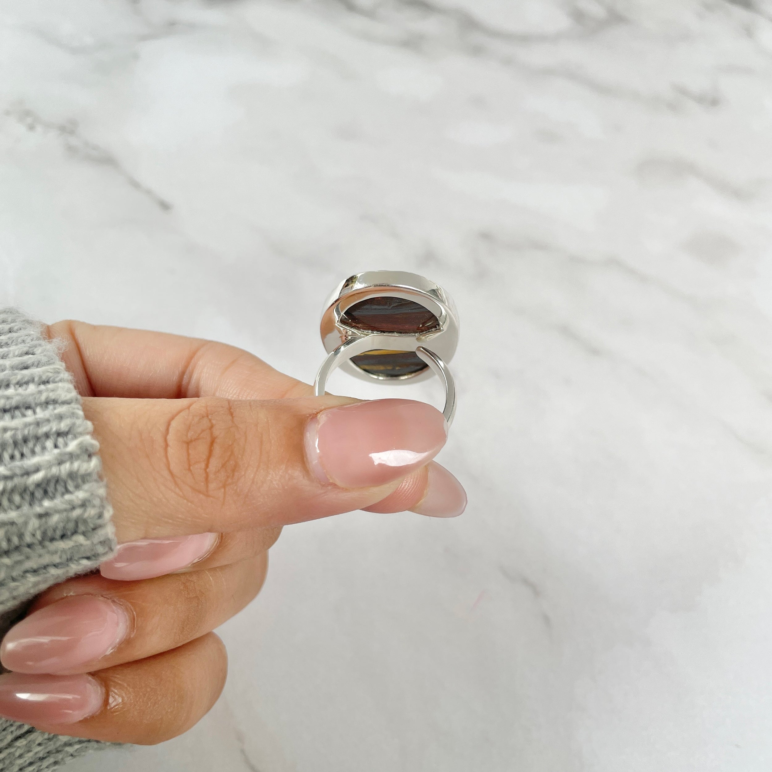 Iron Tiger Eye Ring-(ITE-R-30.)