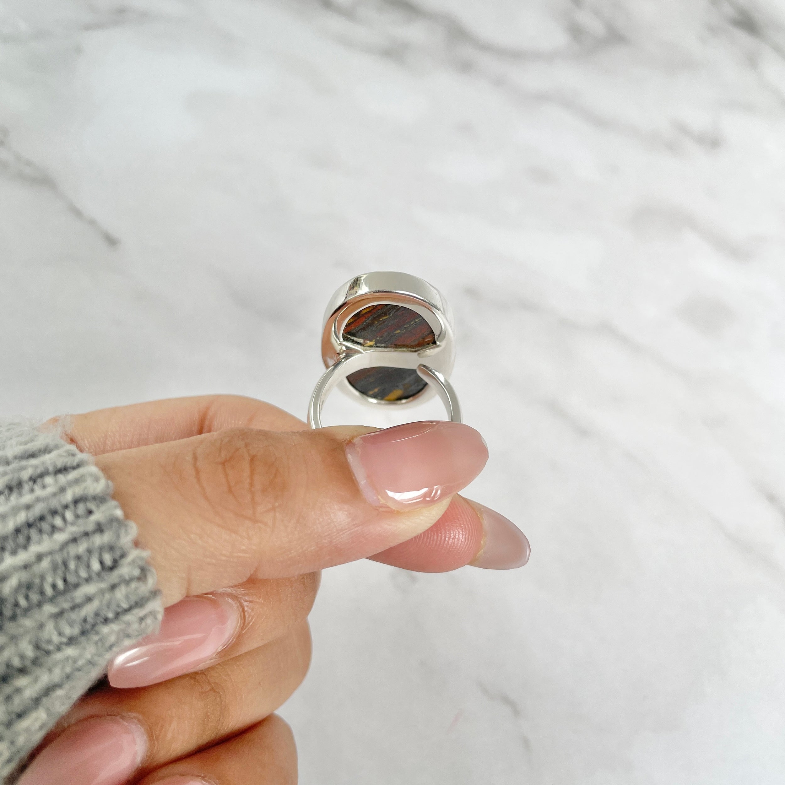 Iron Tiger Eye Ring-(ITE-R-32.)