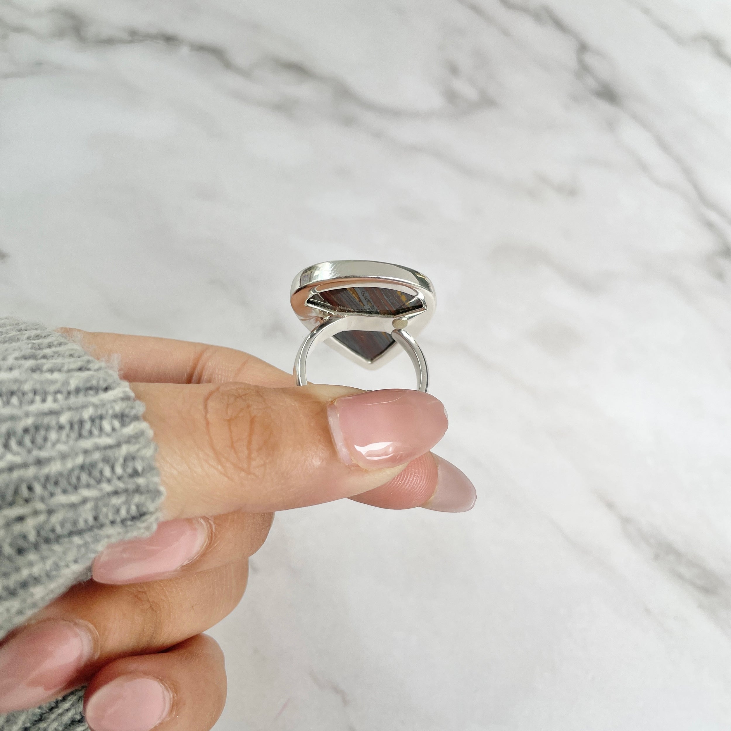 Iron Tiger Eye Ring-(ITE-R-36.)