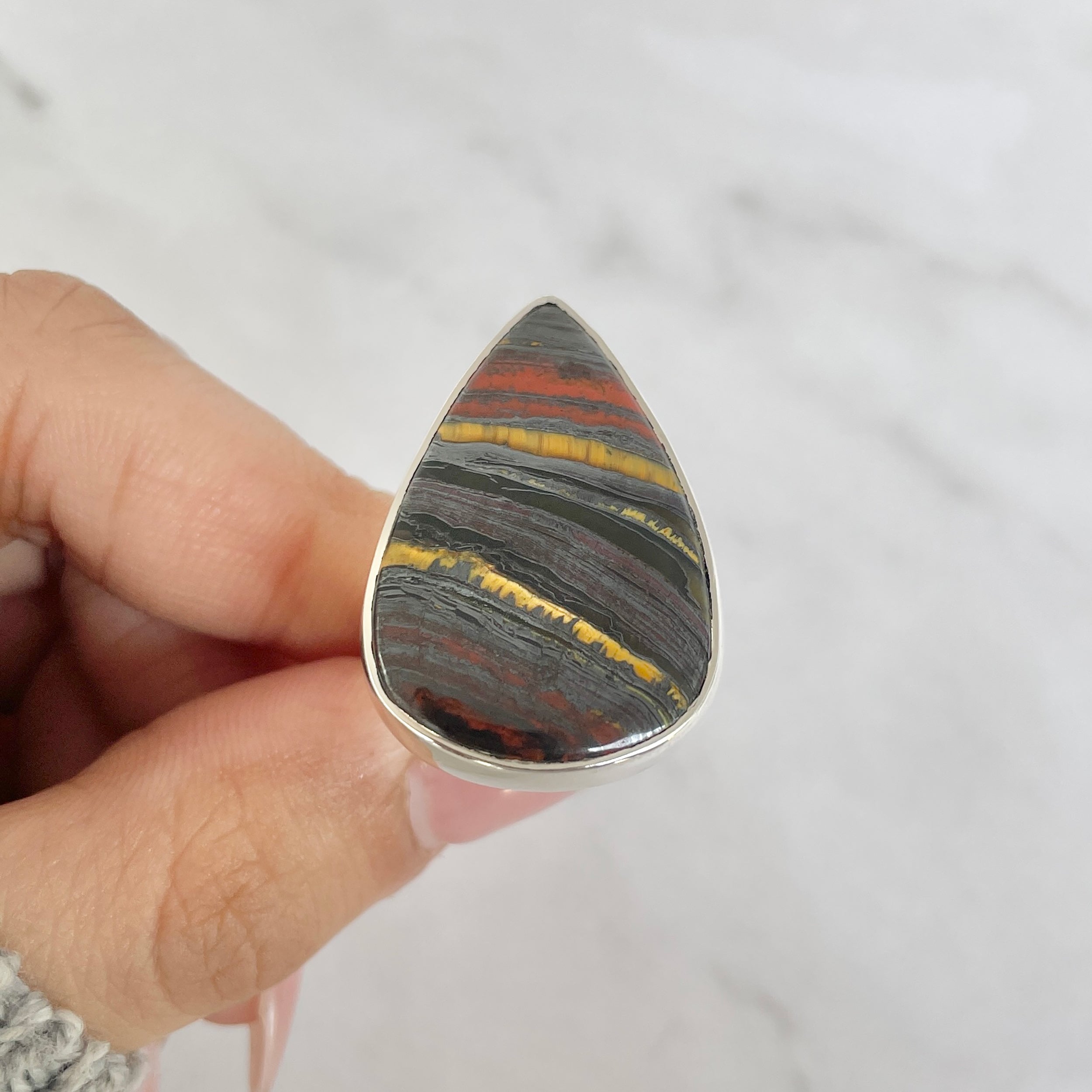 Iron Tiger Eye Ring-(ITE-R-5.)