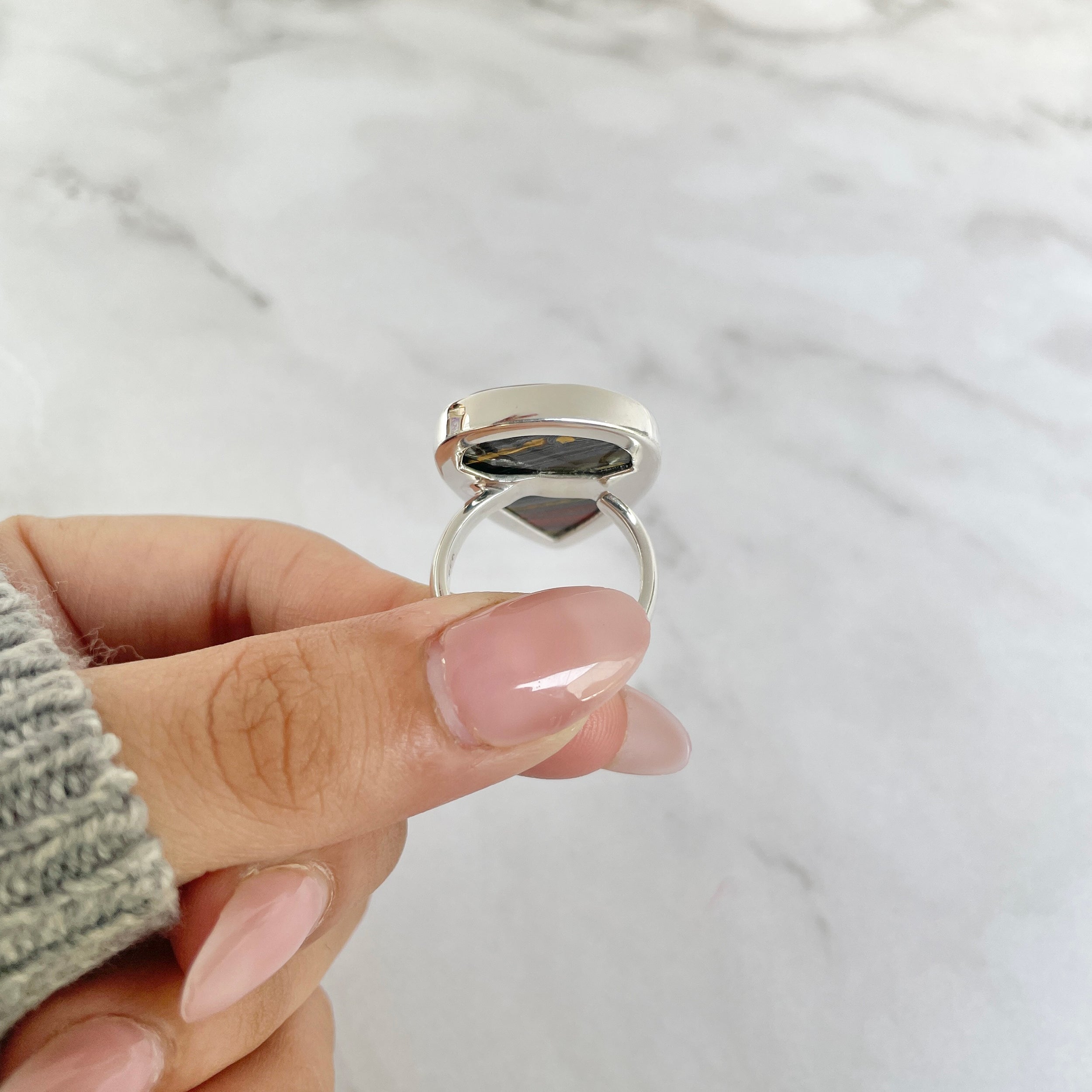 Iron Tiger Eye Ring-(ITE-R-5.)