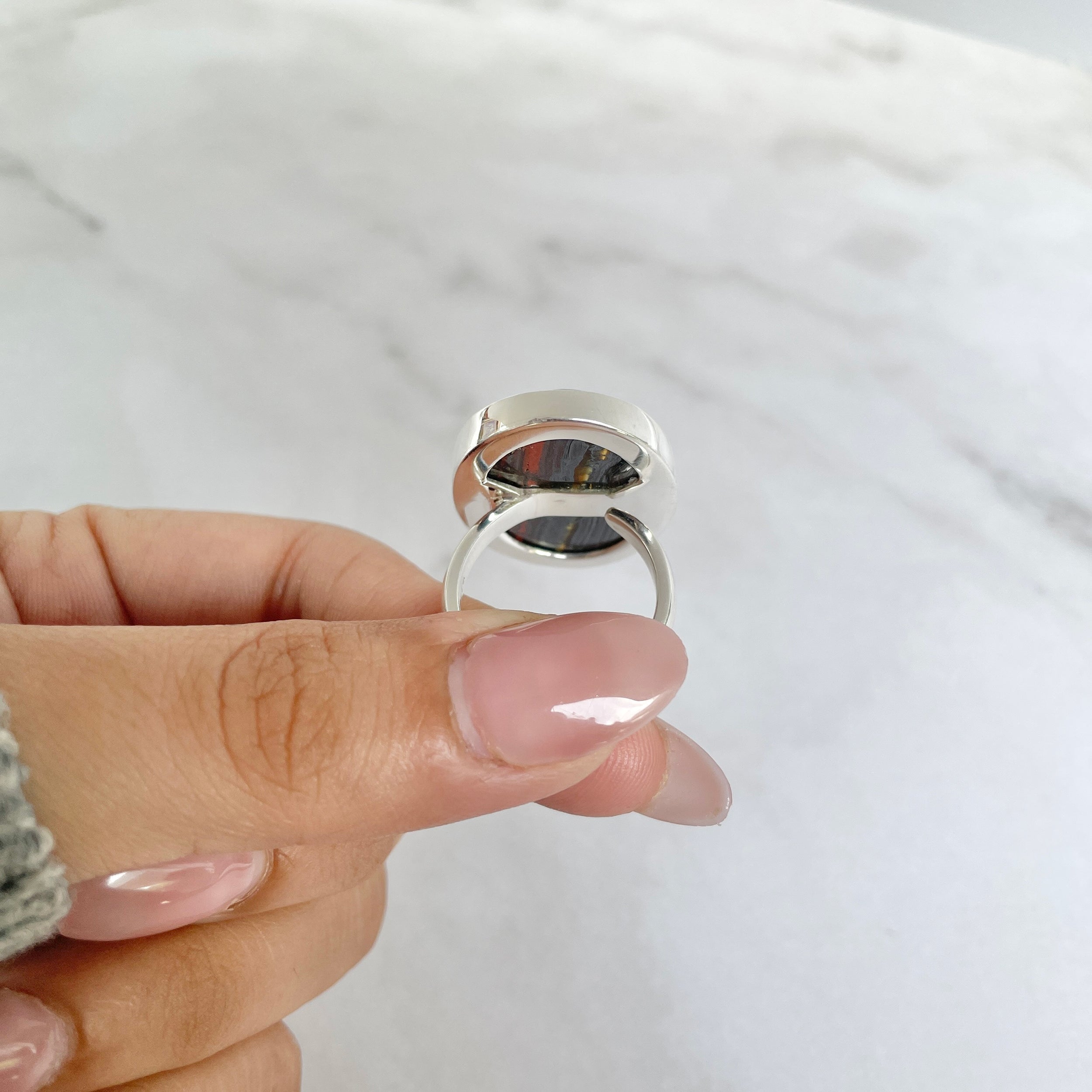 Iron Tiger Eye Ring-(ITE-R-6.)