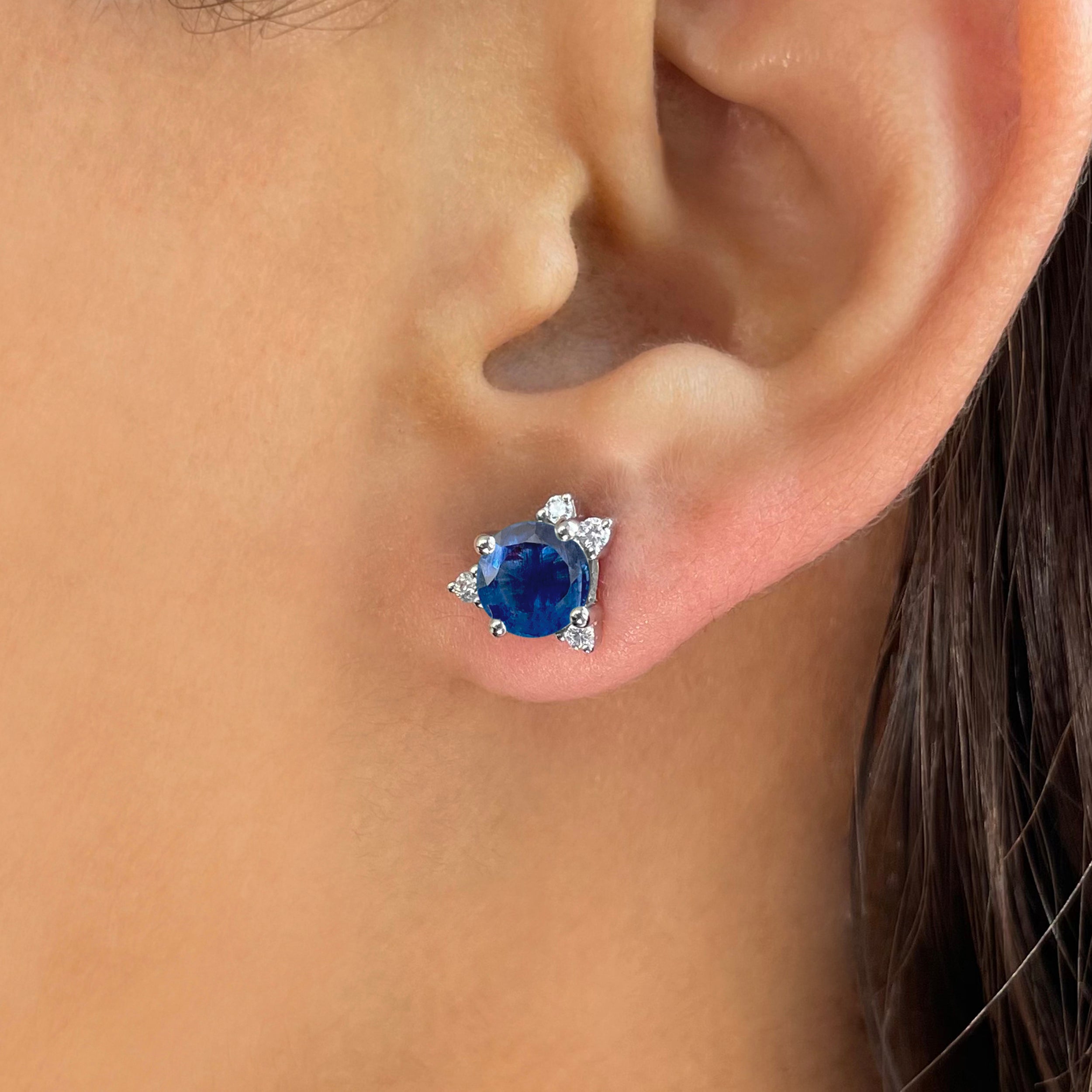 Kyanite Stud Earrings-(KYN-SE-1260.)