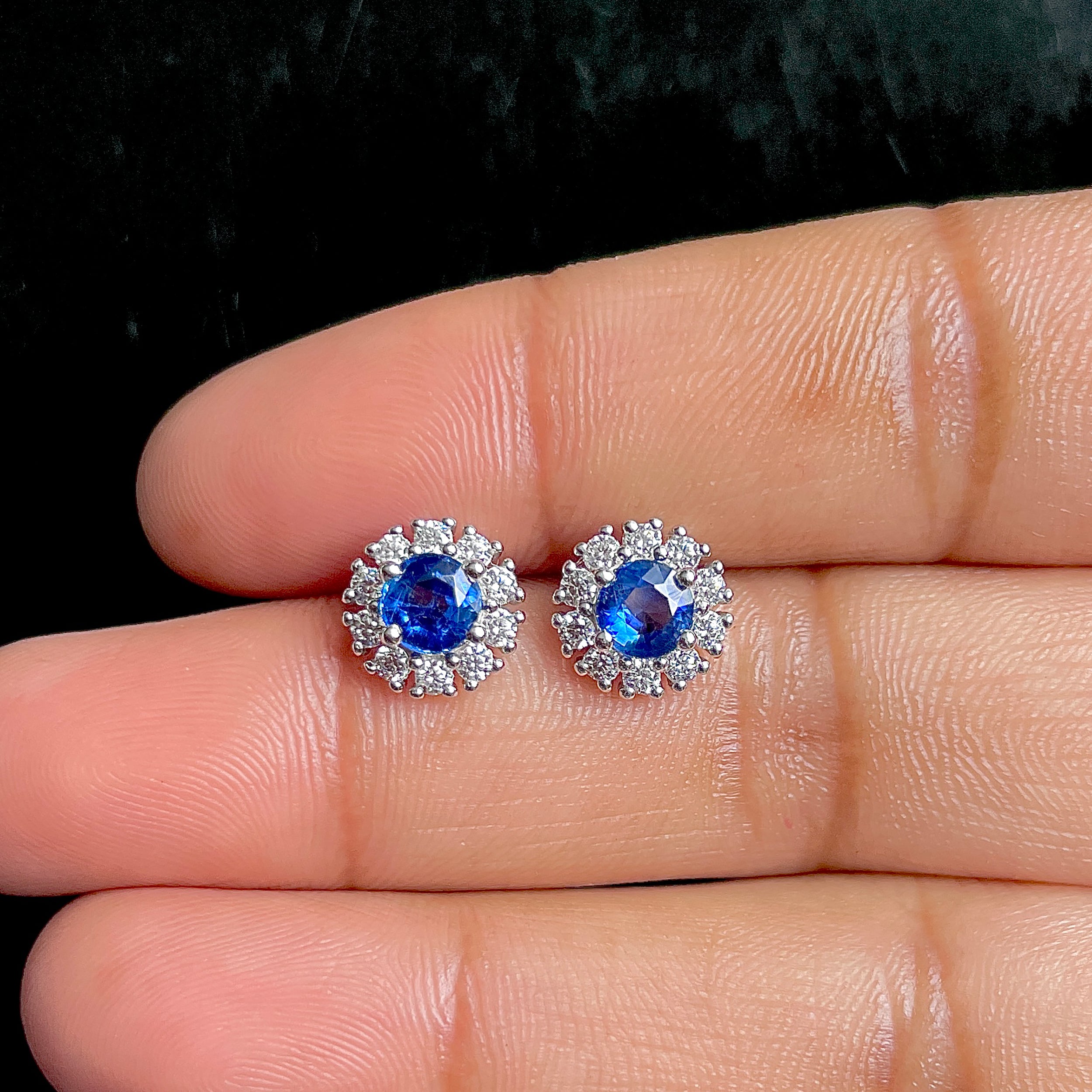 Kyanite Stud Earrings-(KYN-SE-1268.)
