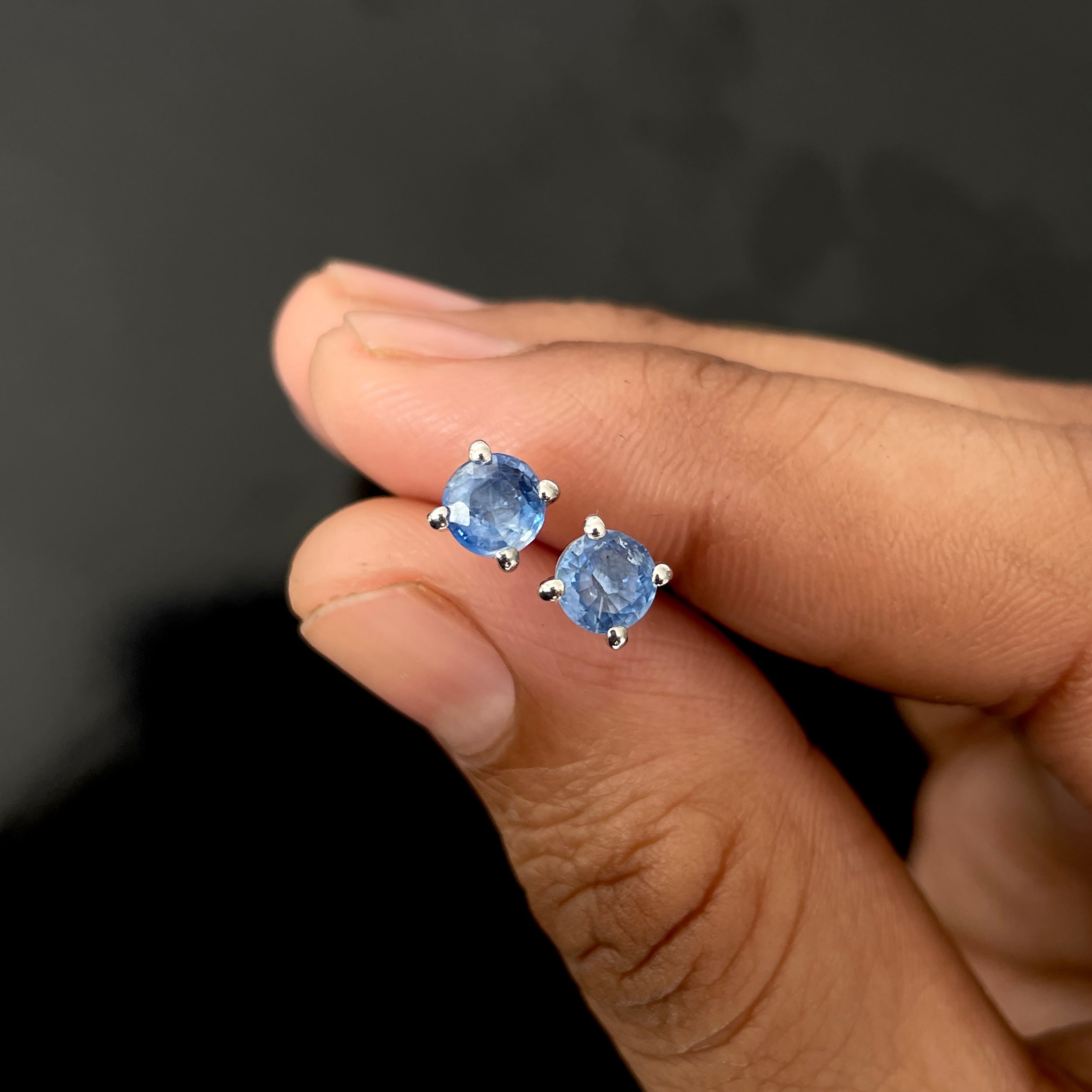 Kyanite Stud Earrings-(KYN-SE-1321.)