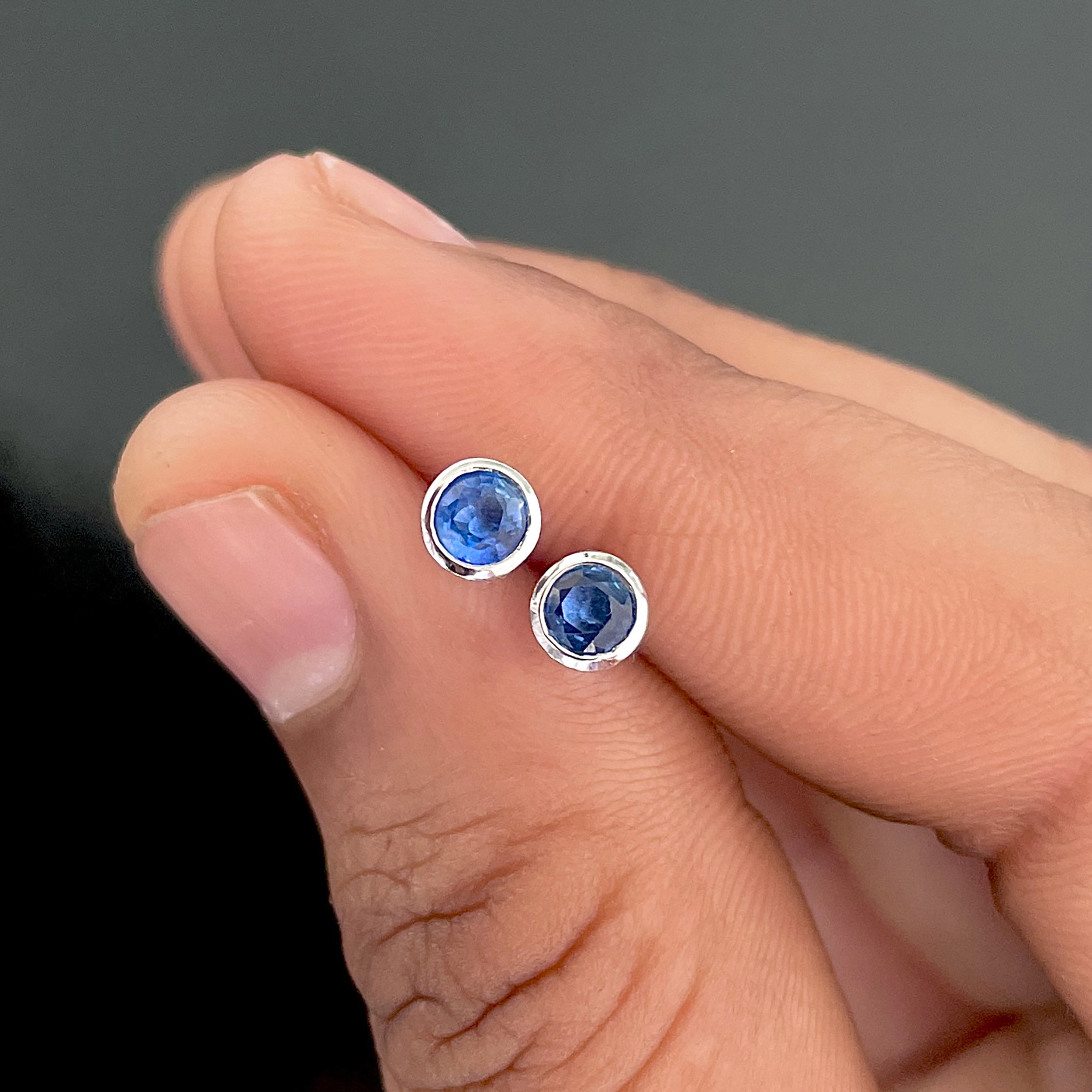 Kyanite Stud Earrings-(KYN-SE-1375.)