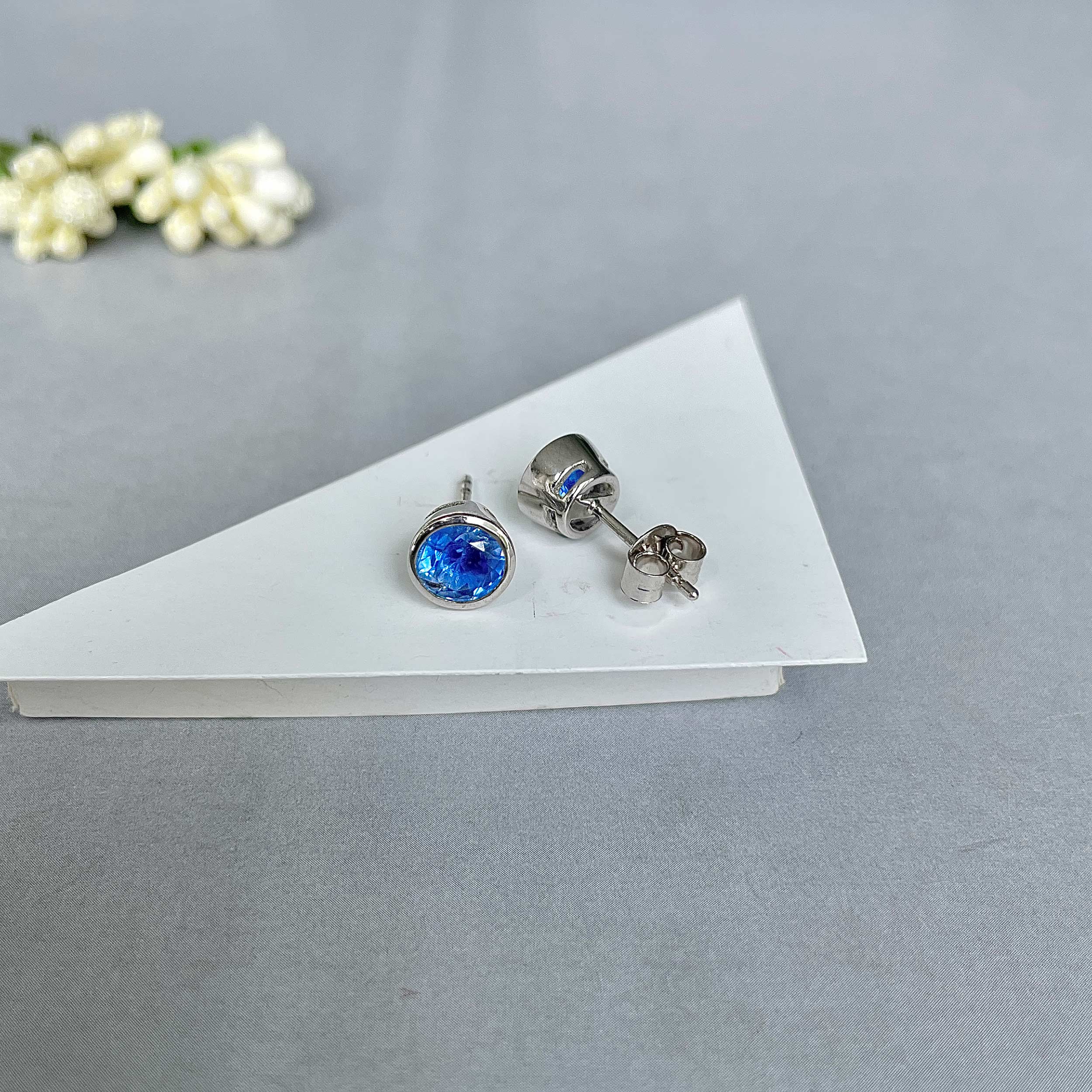 Kyanite Stud Earrings-(KYN-SE-1426.)