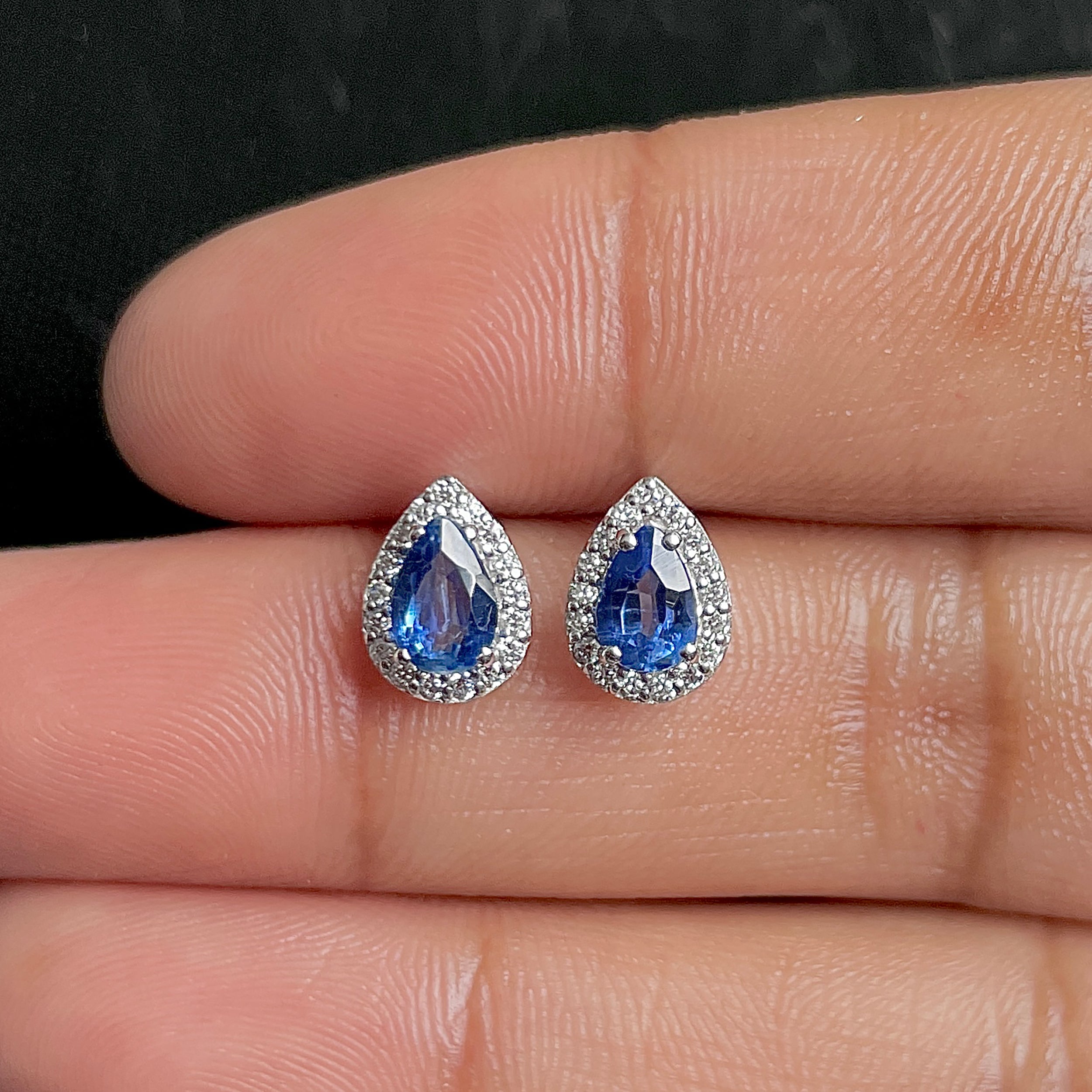 Kyanite Stud Earrings-(KYN-SE-52W.)