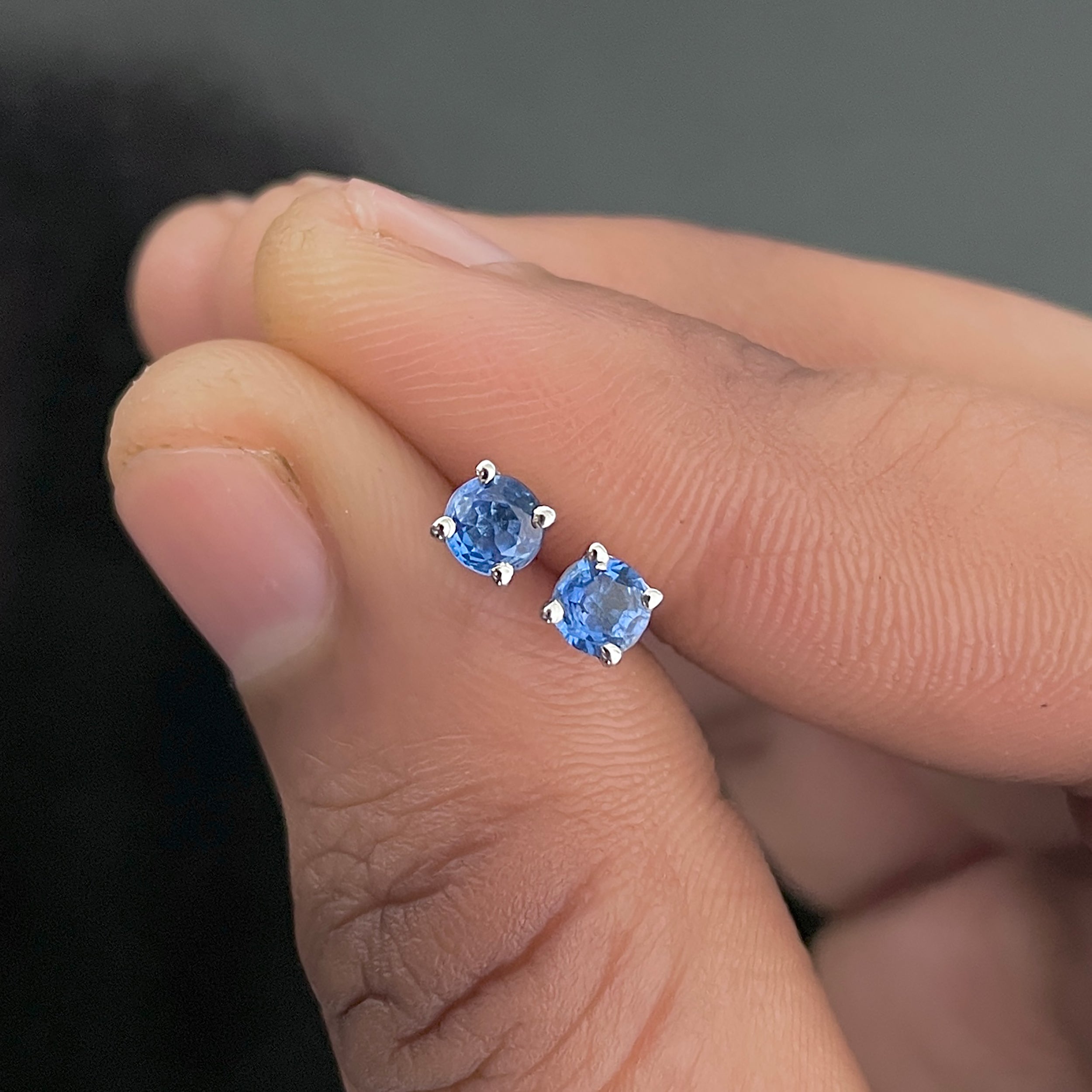 Kyanite Stud Earring-(KYN-SE-1023-B.)