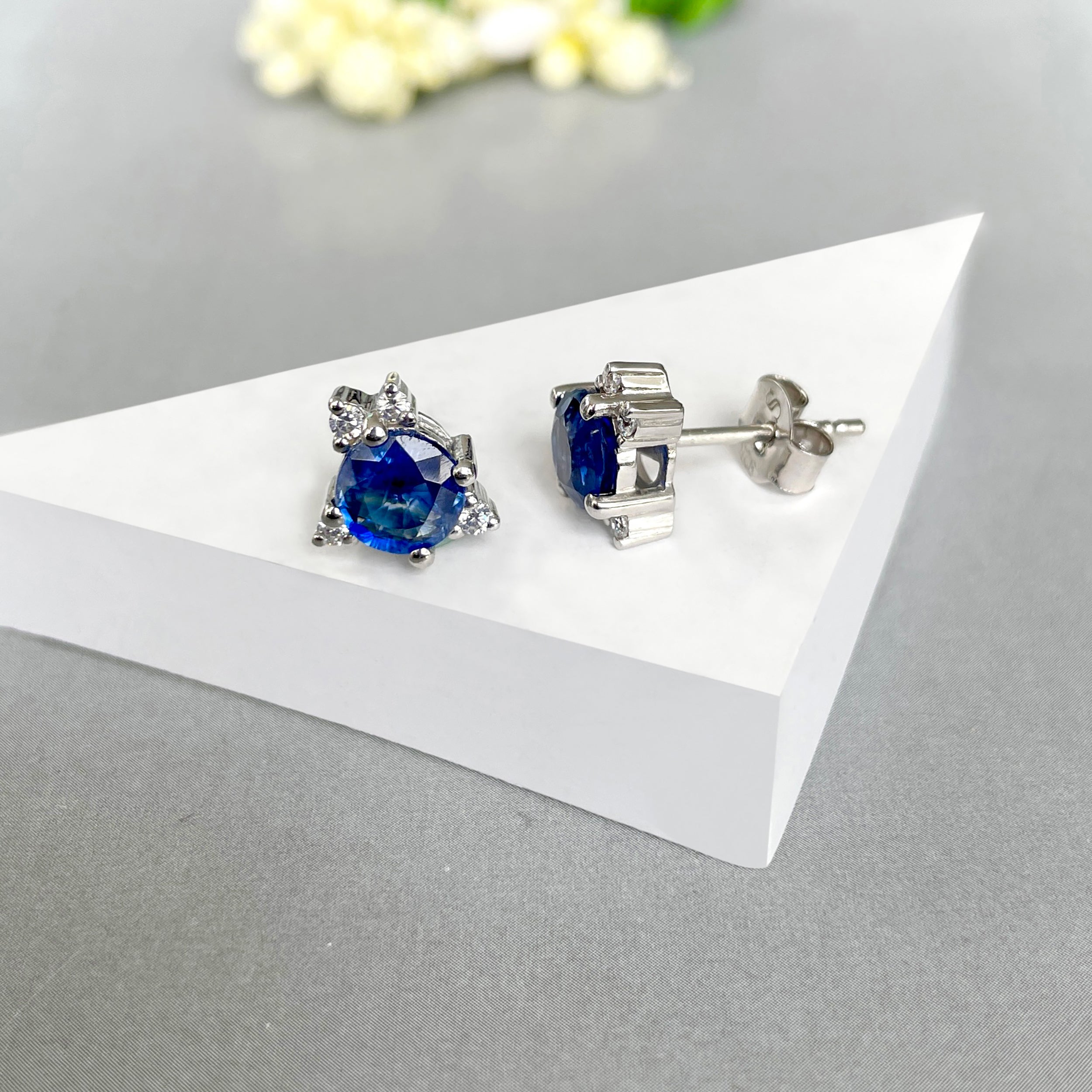 Kyanite Stud Earring-(KYN-SE-1260-B.)