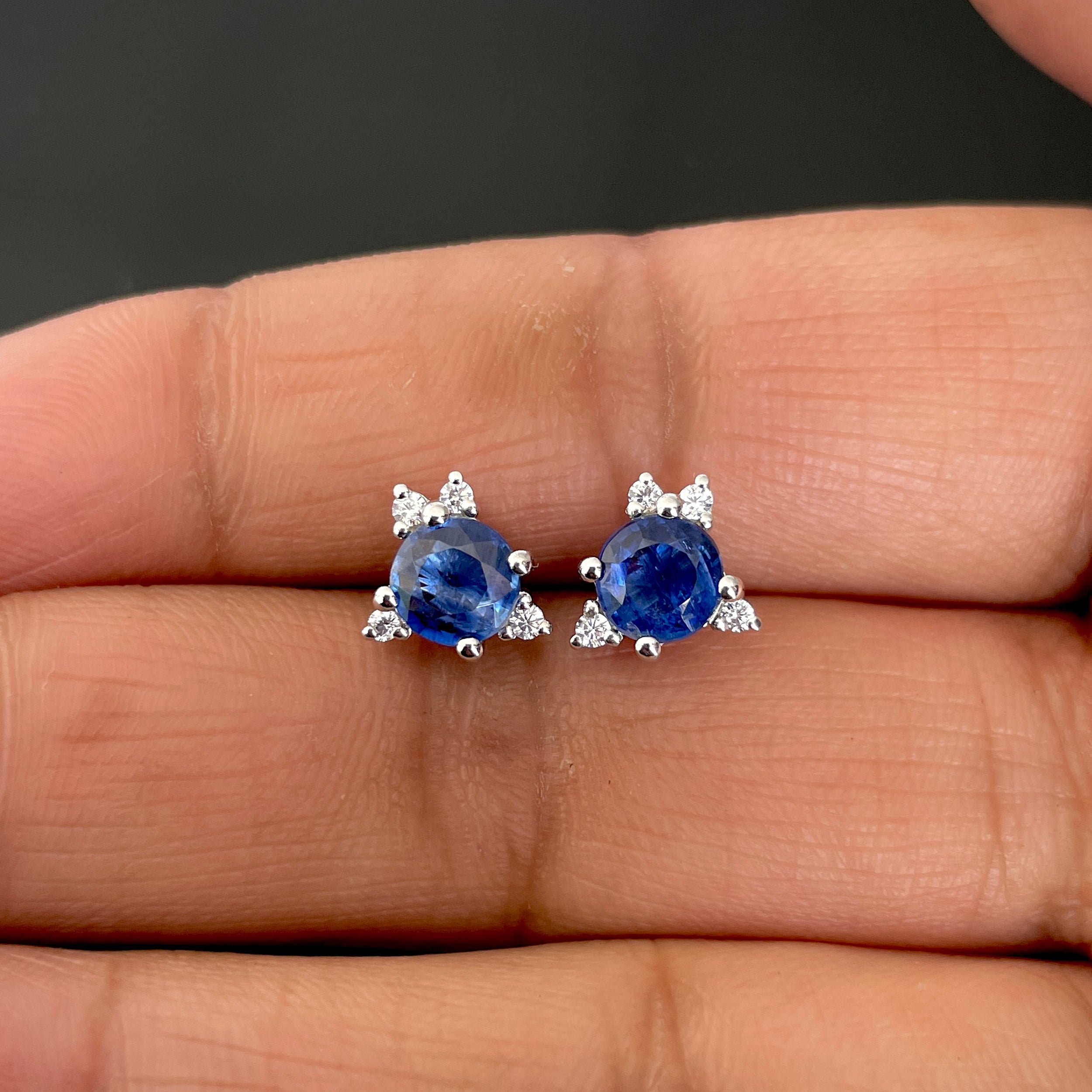 Kyanite Stud Earring-(KYN-SE-1260-B.)
