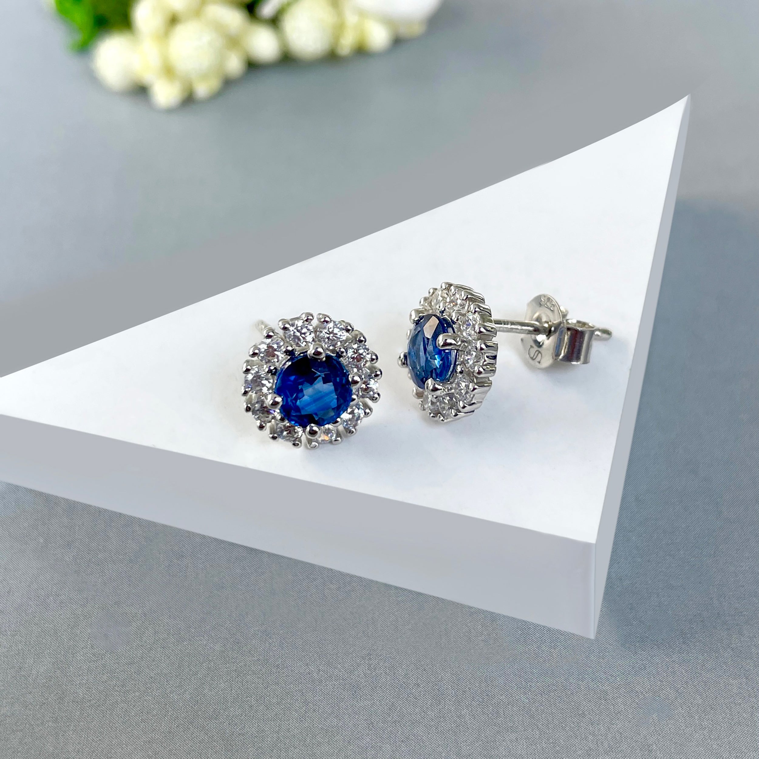 Kyanite Stud Earring-(KYN-SE-1268-B.)