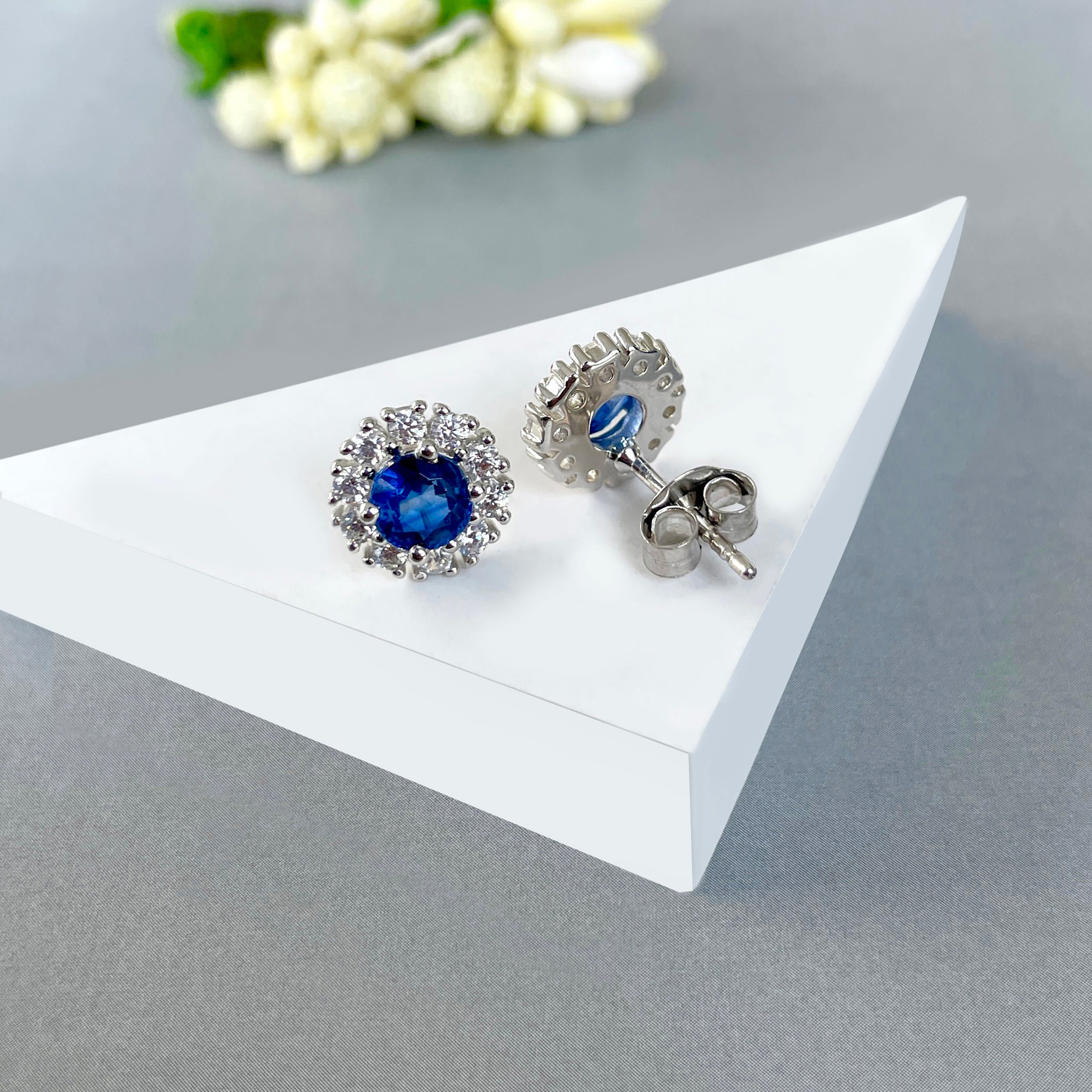 Kyanite Stud Earring-(KYN-SE-1268-B.)