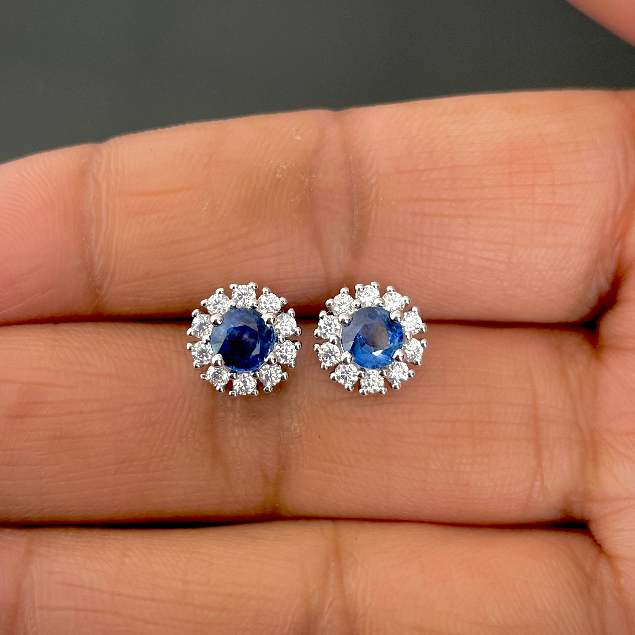 Kyanite Stud Earring-(KYN-SE-1268-B.)