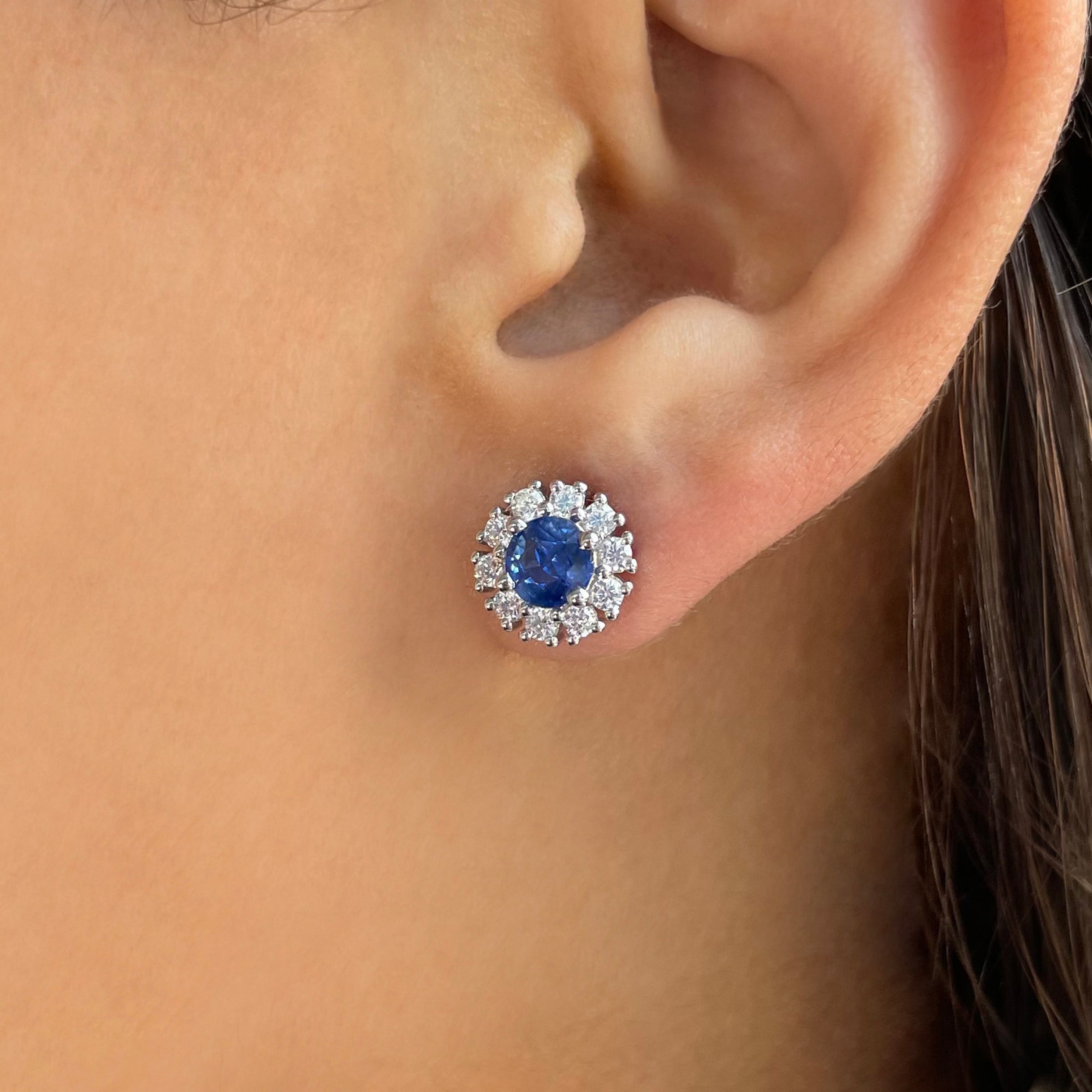 Kyanite Stud Earring-(KYN-SE-1268-B.)