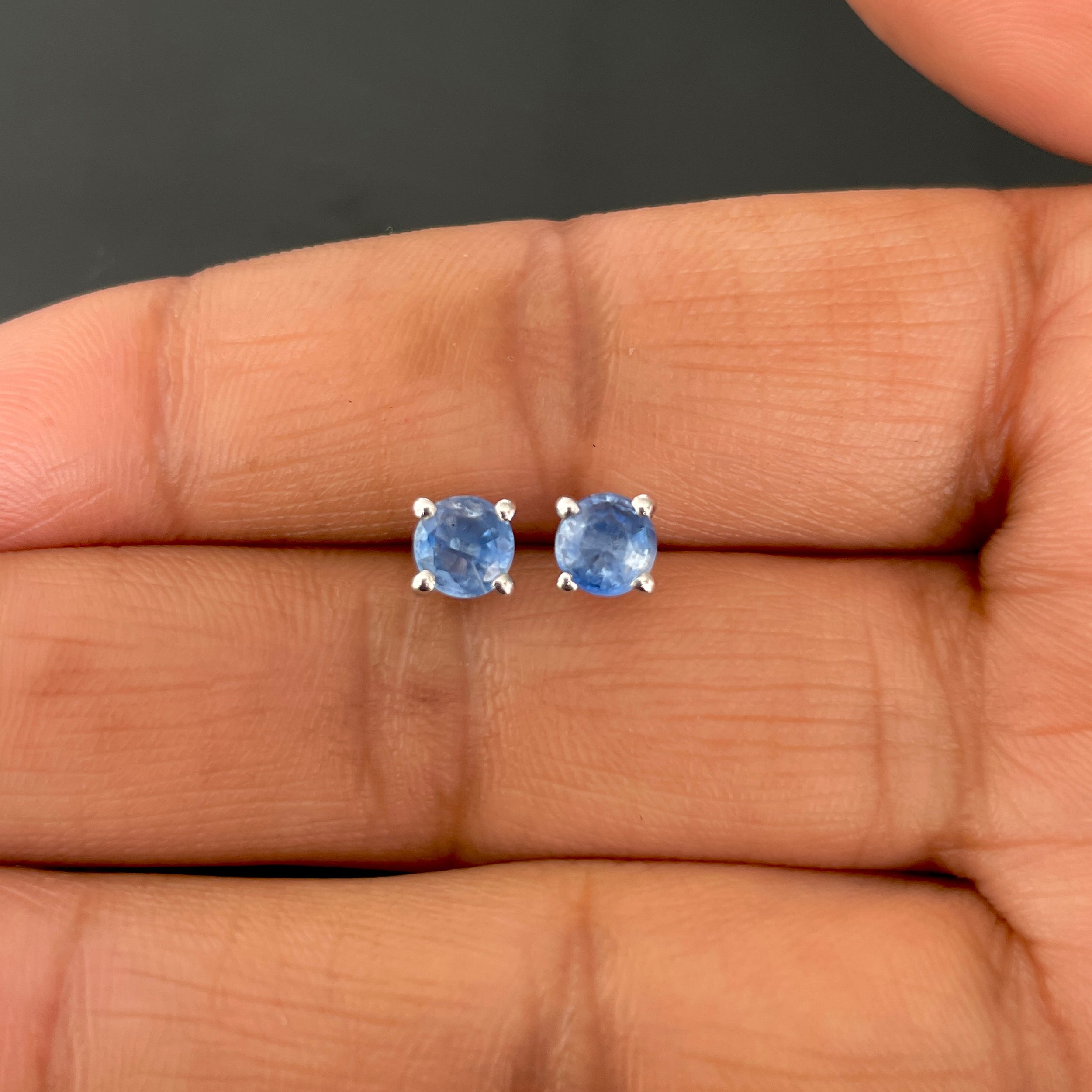 Kyanite Stud Earring-(KYN-SE-1321-B.)