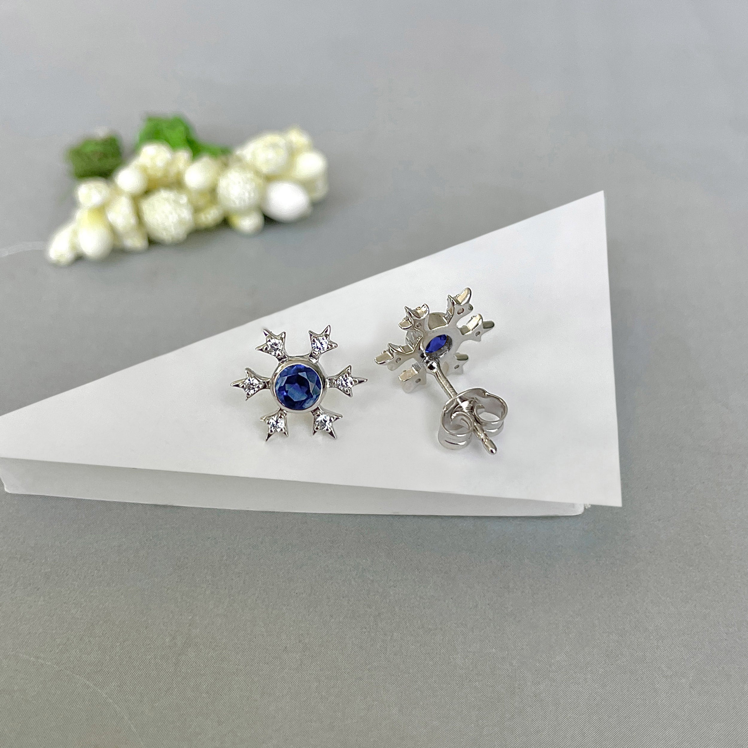 Kyanite Stud Earring-(KYN-SE-854.)