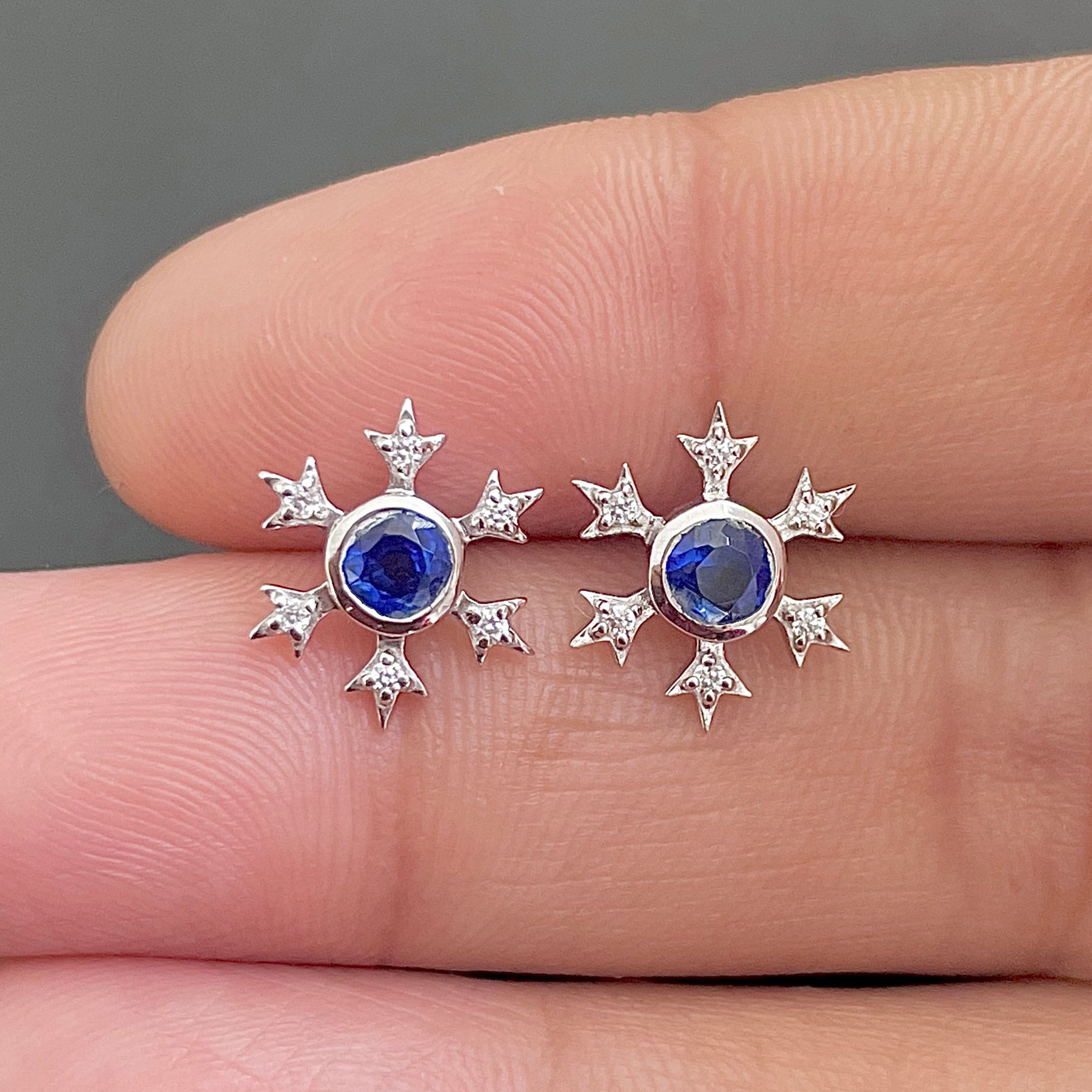 Kyanite Stud Earring-(KYN-SE-854.)