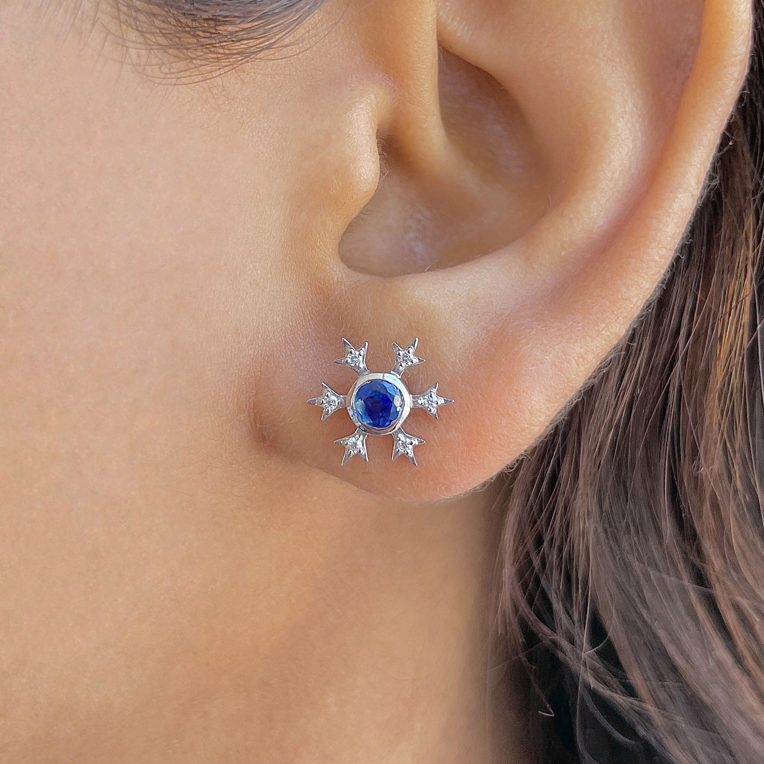Kyanite Stud Earring-(KYN-SE-854.)