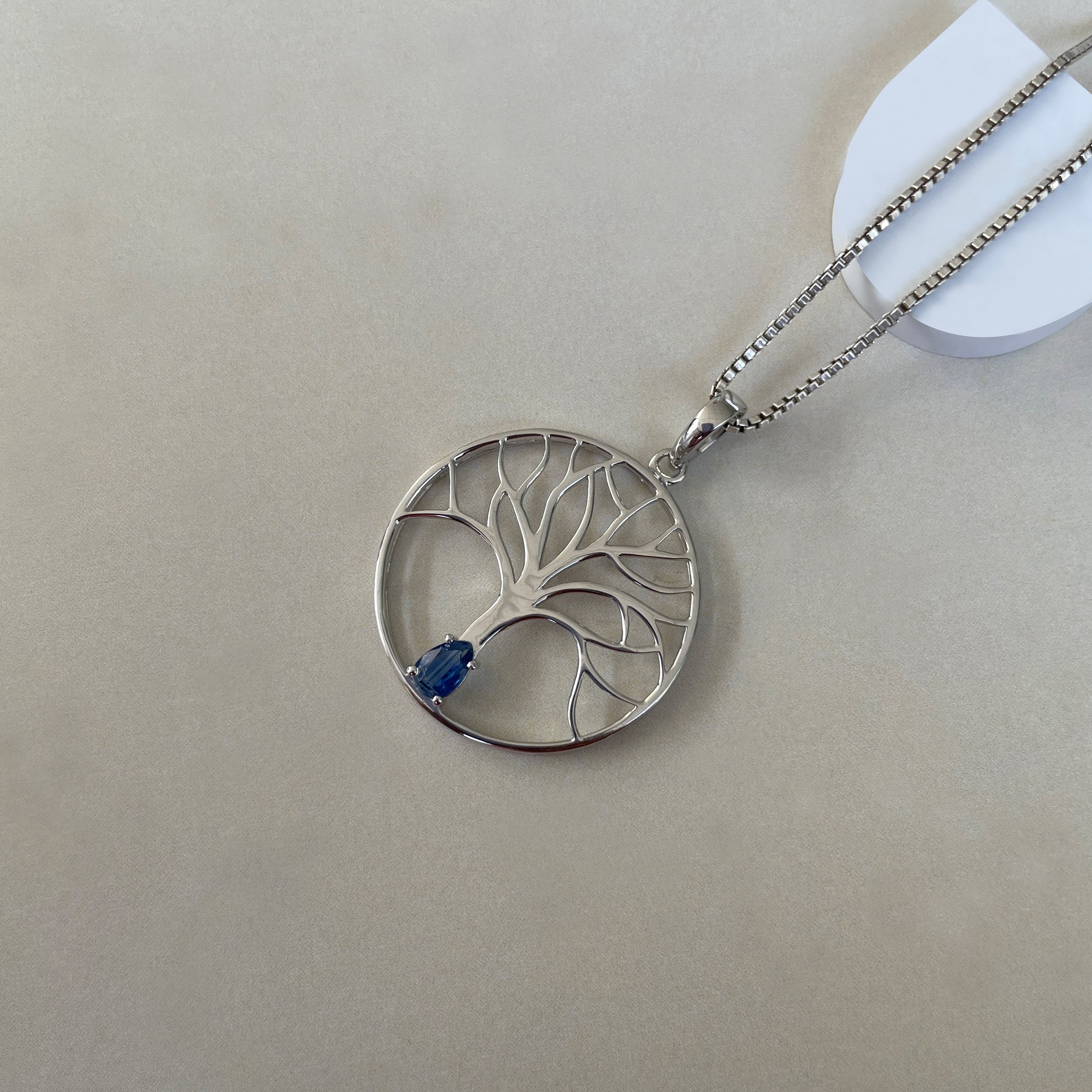Kyanite Tree Of Life Pendant-(KYN-SN-154-B.)