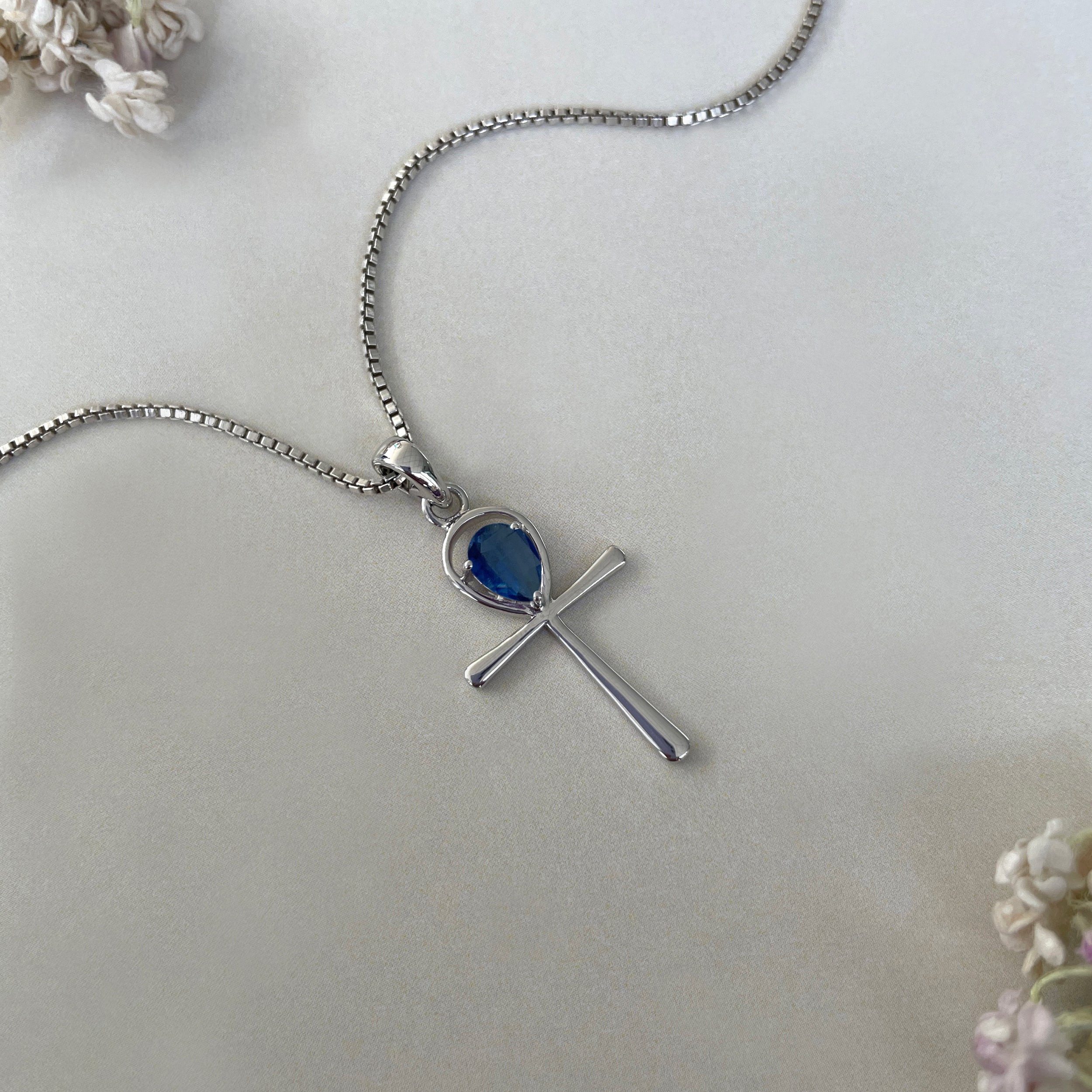 Kyanite Ankh Pendant-(KYN-SN-168-B.)