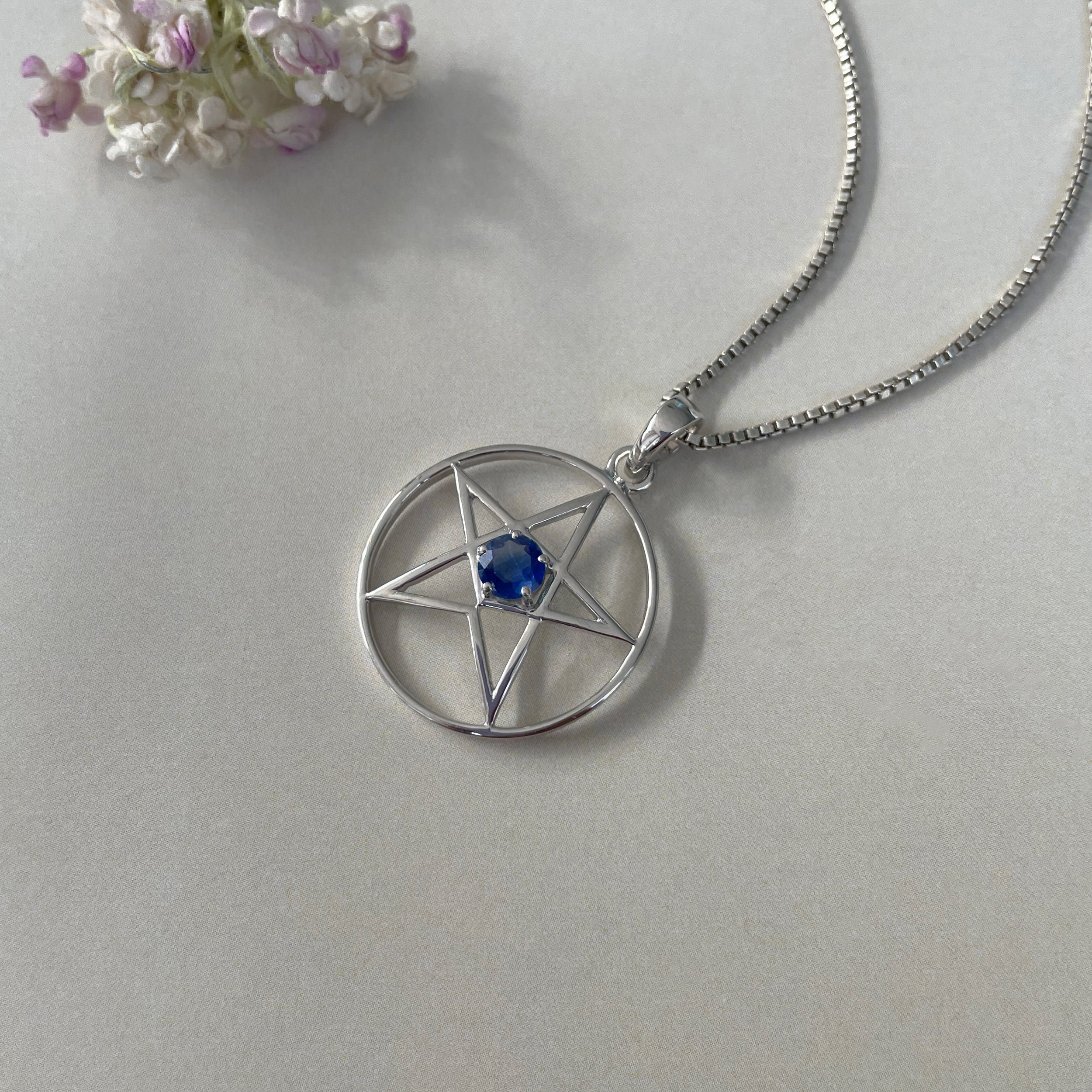 Kyanite Pentacle Pendant-(KYN-SN-171.)