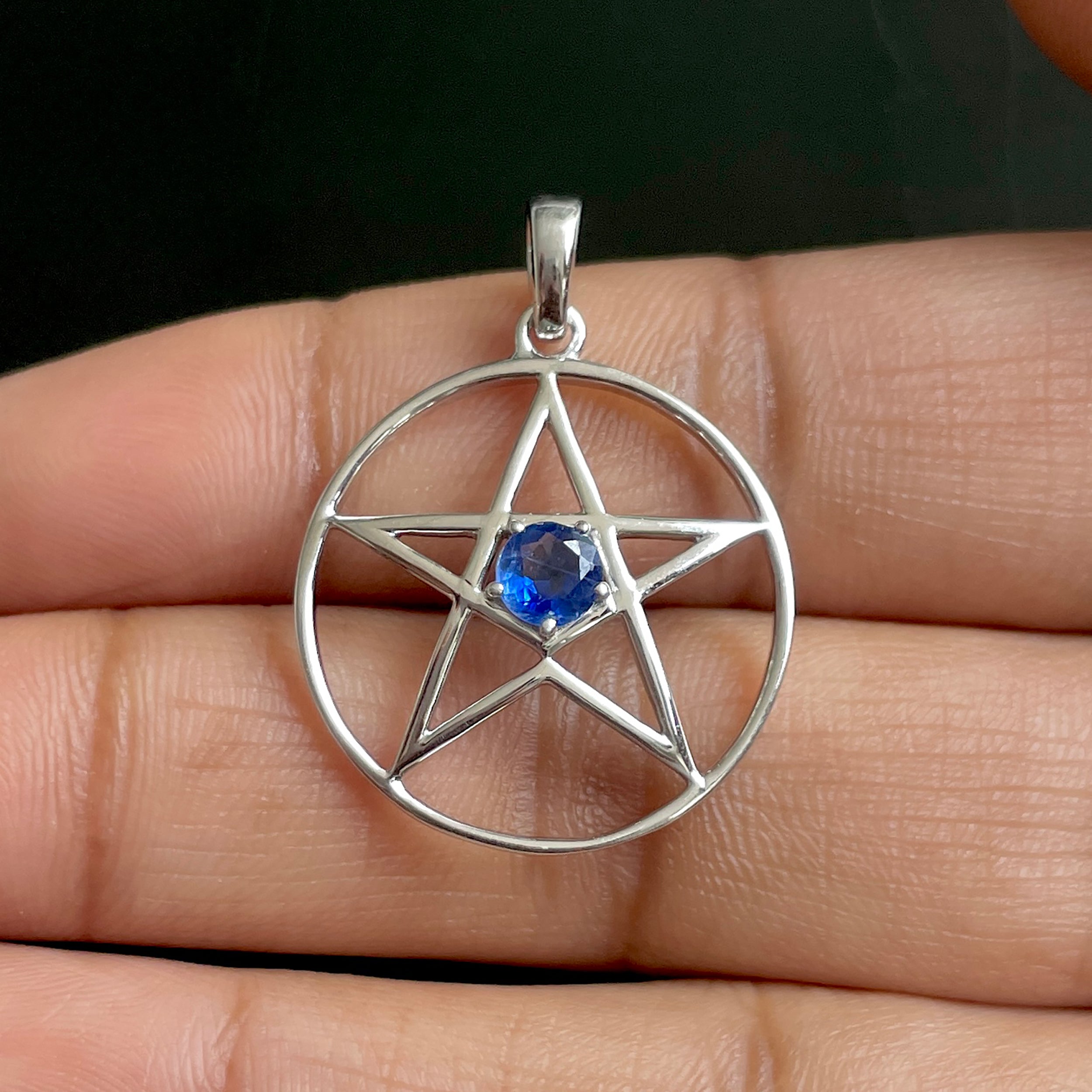 Kyanite Pentacle Pendant-(KYN-SN-171.)