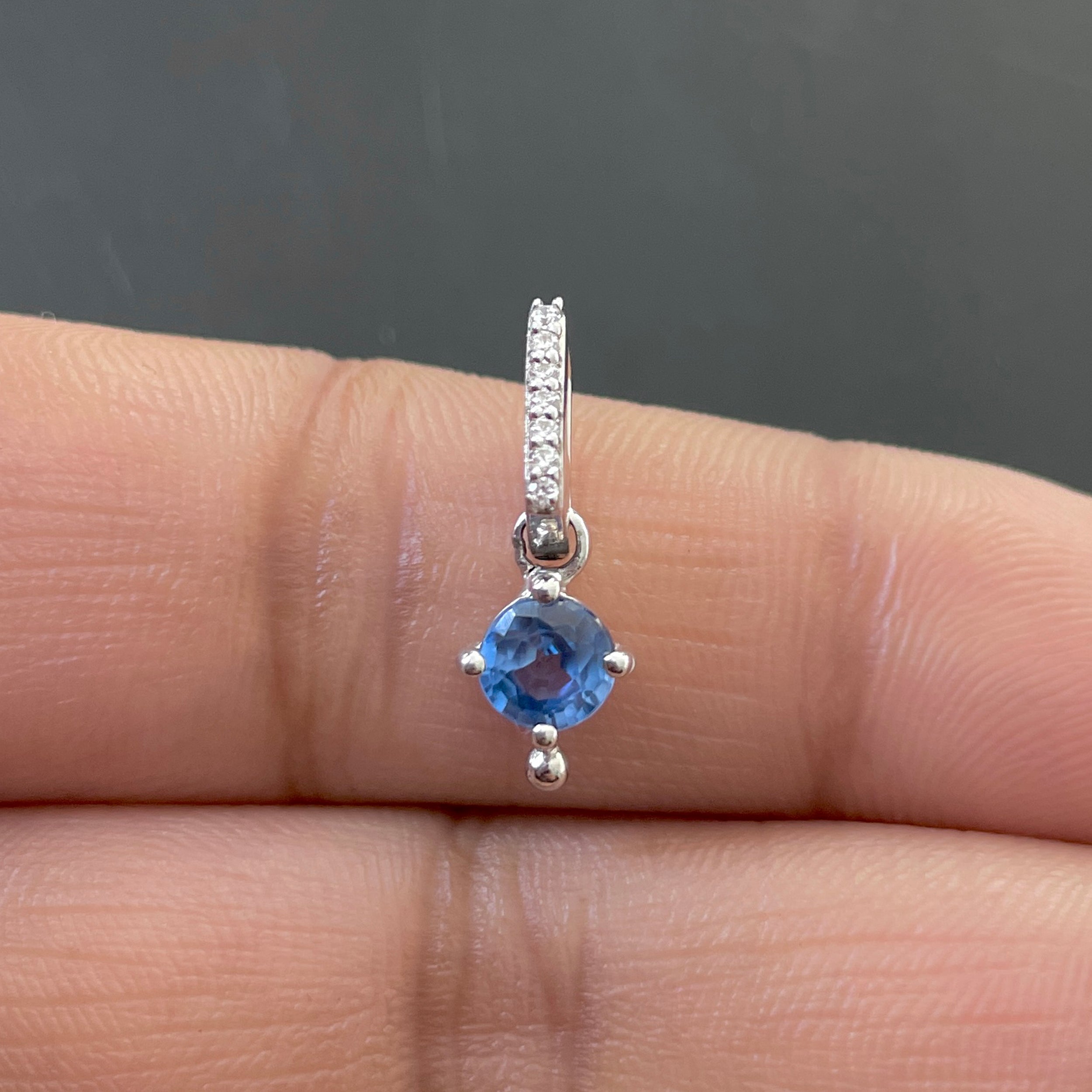 Kyanite & White Topaz Pendant-(KYN-SP-399.)