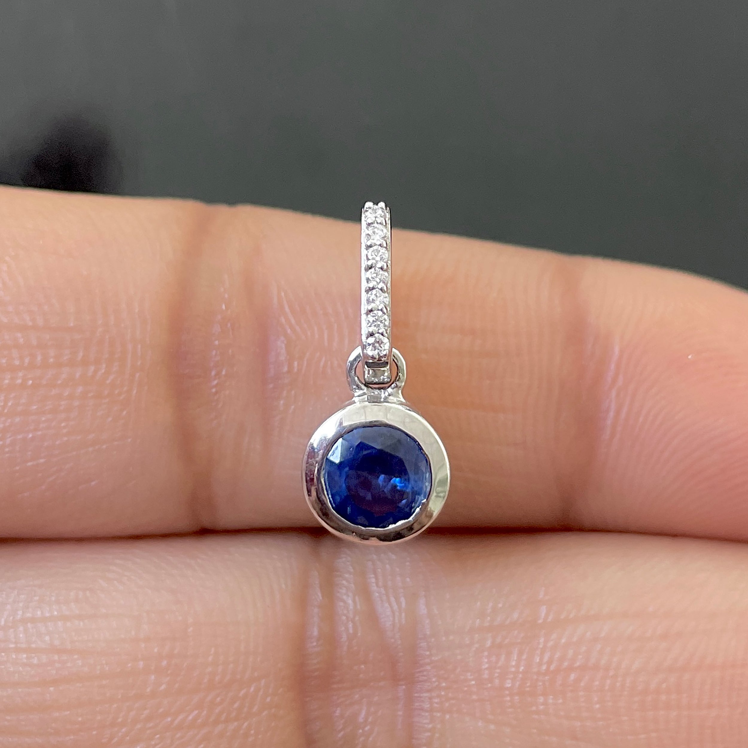 Kyanite & White Topaz Pendant-(KYN-SP-958.)