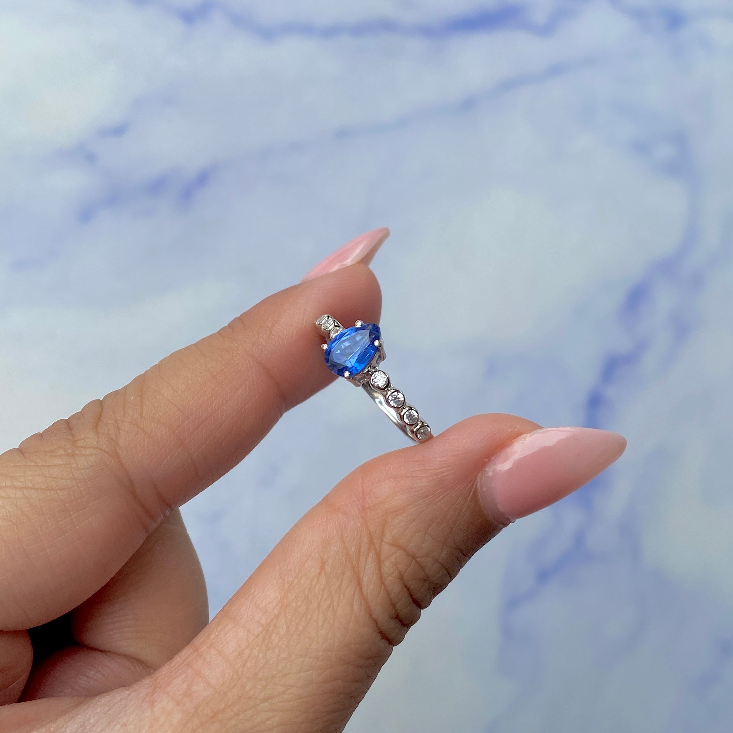 Kyanite Ring-(KYN-SR-419D-B-W.)