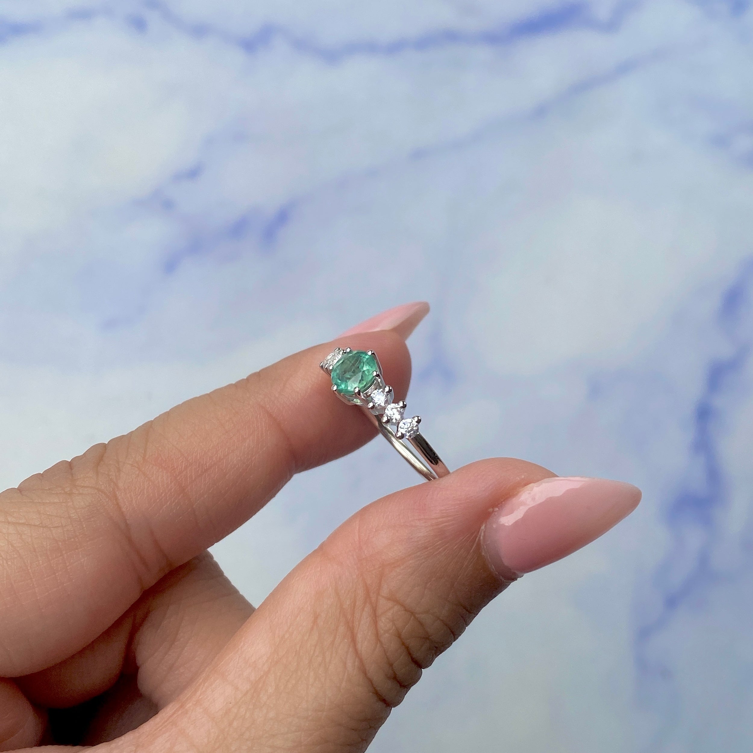 Green Kyanite Ring-(KYN-SR-2259-G.)