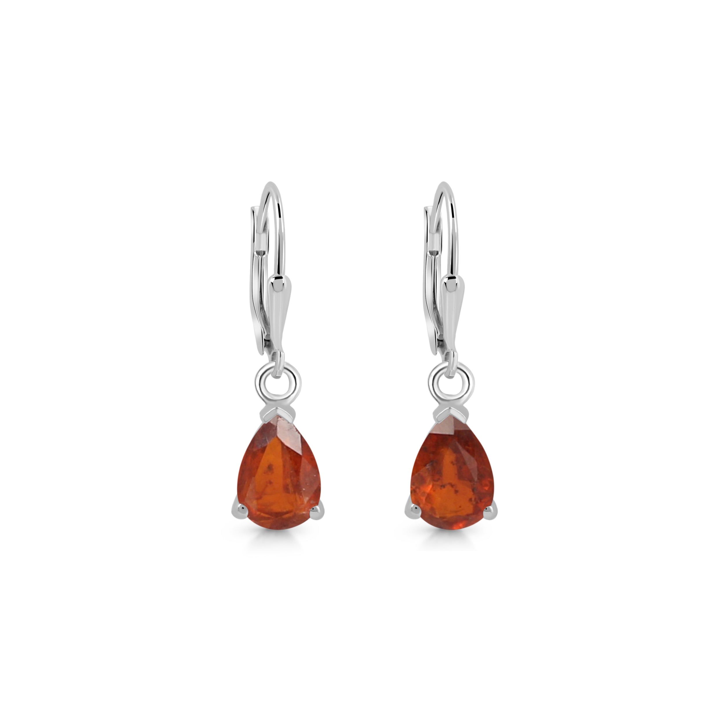 Orange Kyanite Leverback Earring-(KYN-SE-676-O.)