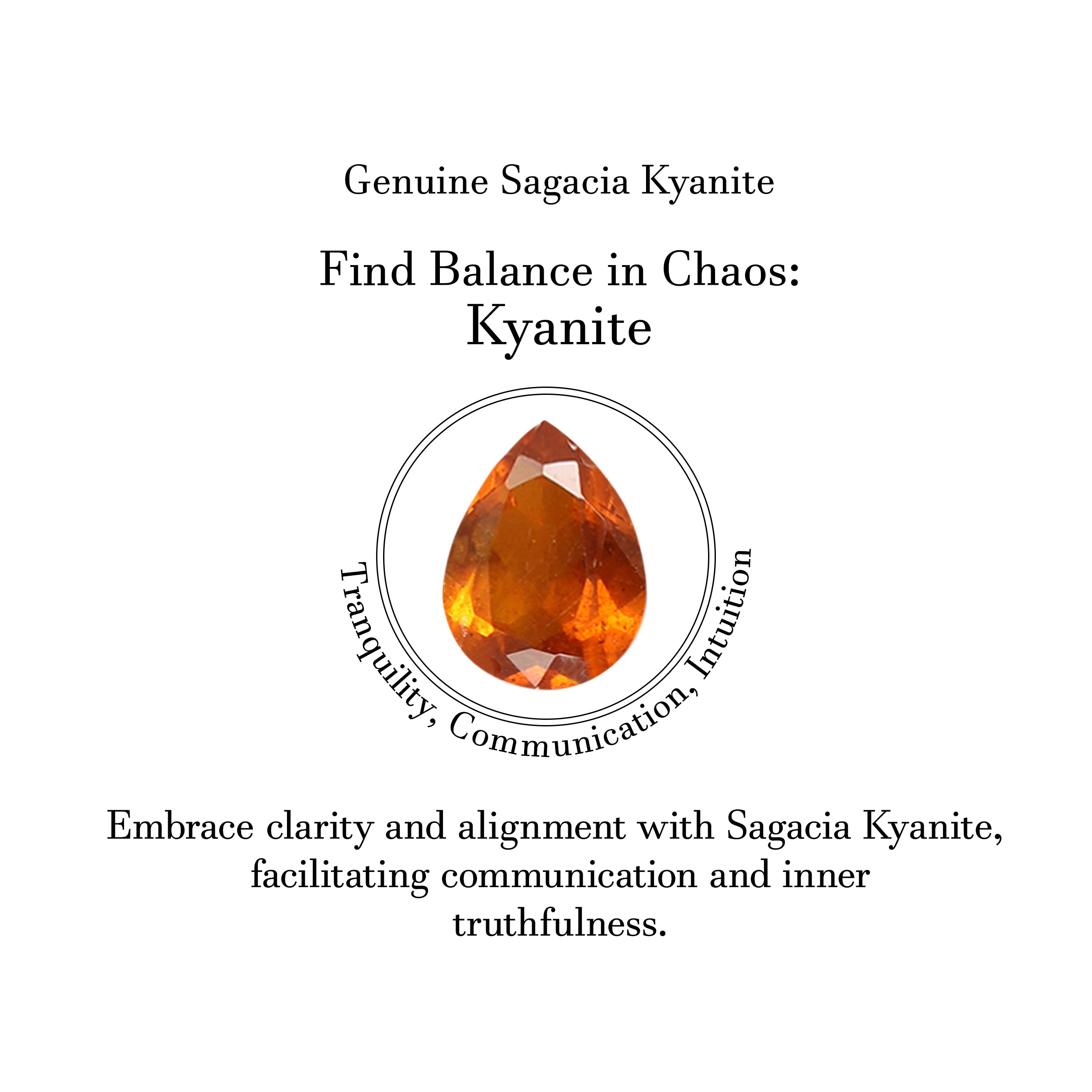 Orange Kyanite Stud Earring-(KYN-SE-52W-O.)