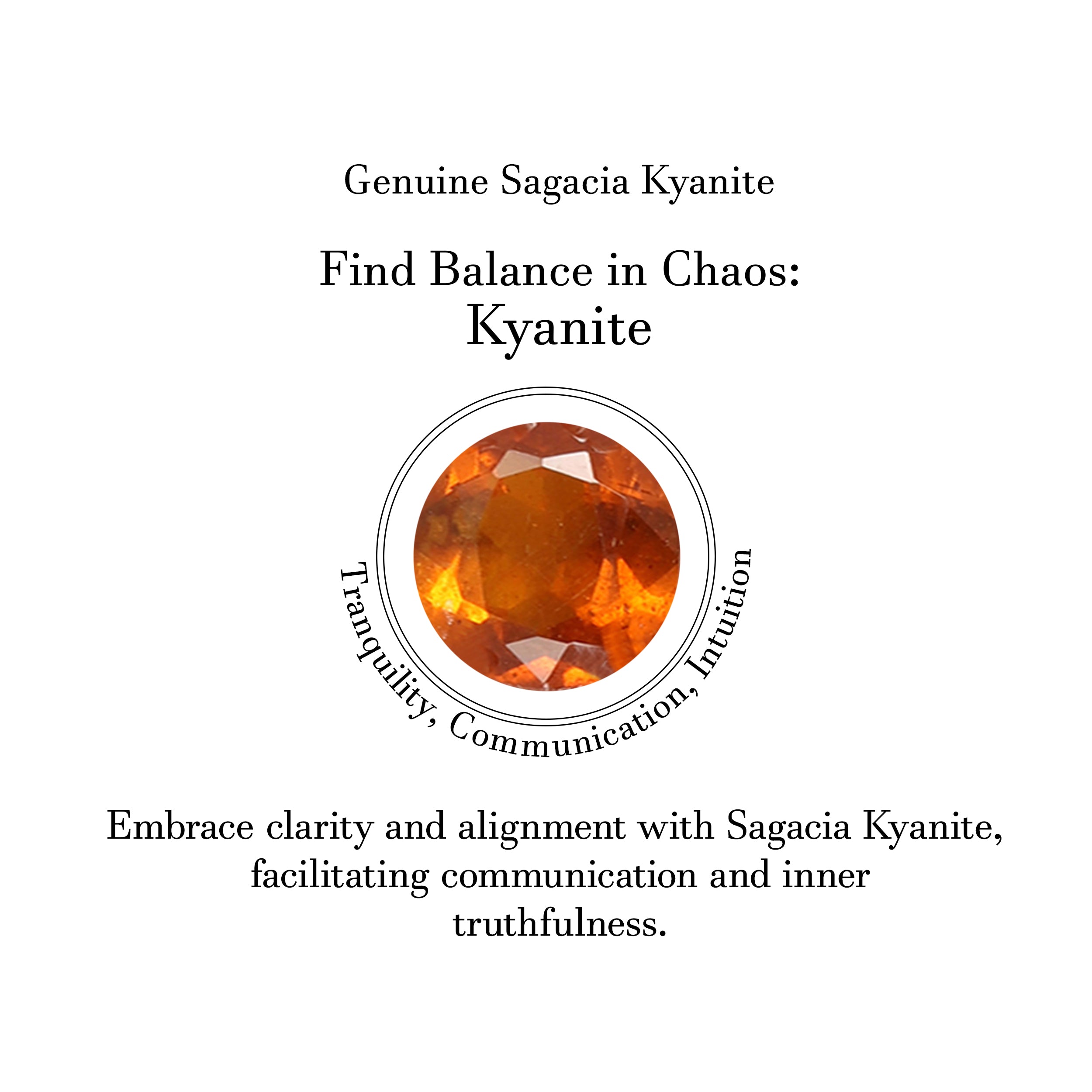 Orange Kyanite Pentacle Pendant-(KYN-SN-171P-O.)