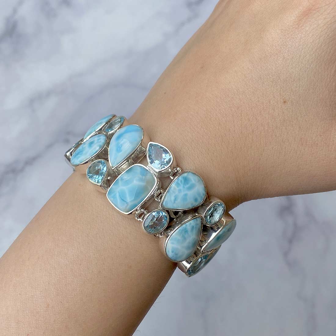Larimar Bracelet-(LAR-B-1)