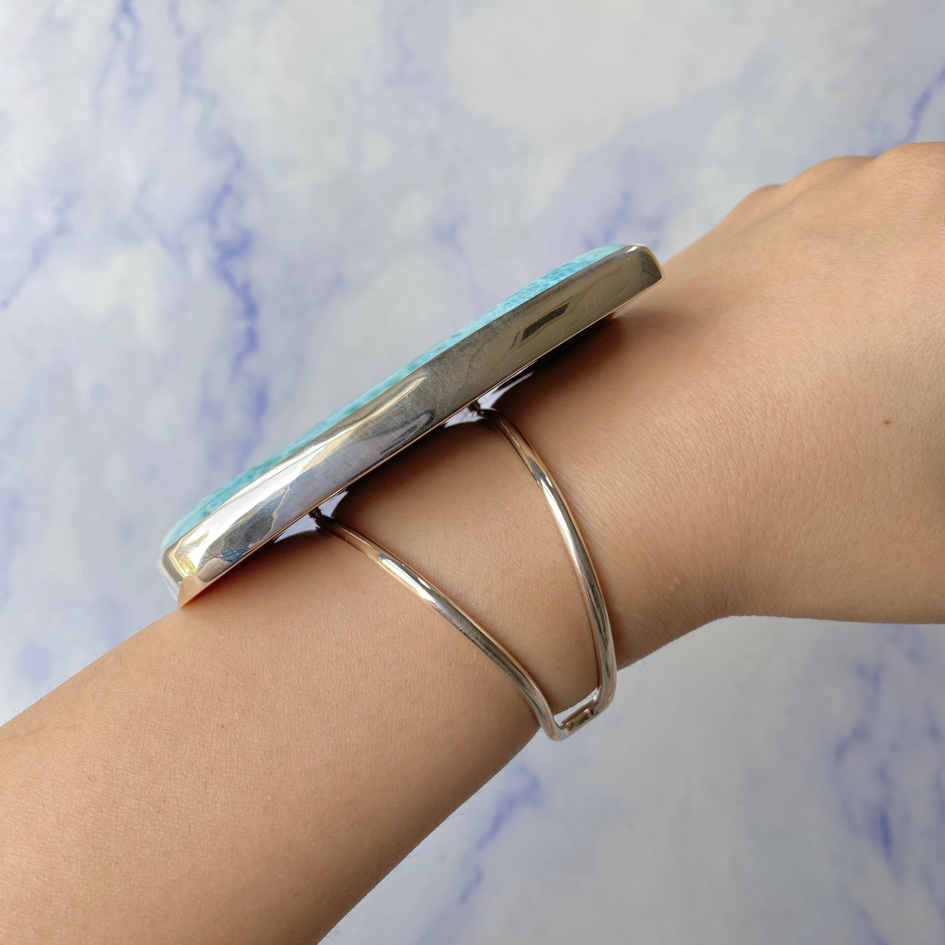 Larimar Cuff Bracelet (LAR-C-1.)